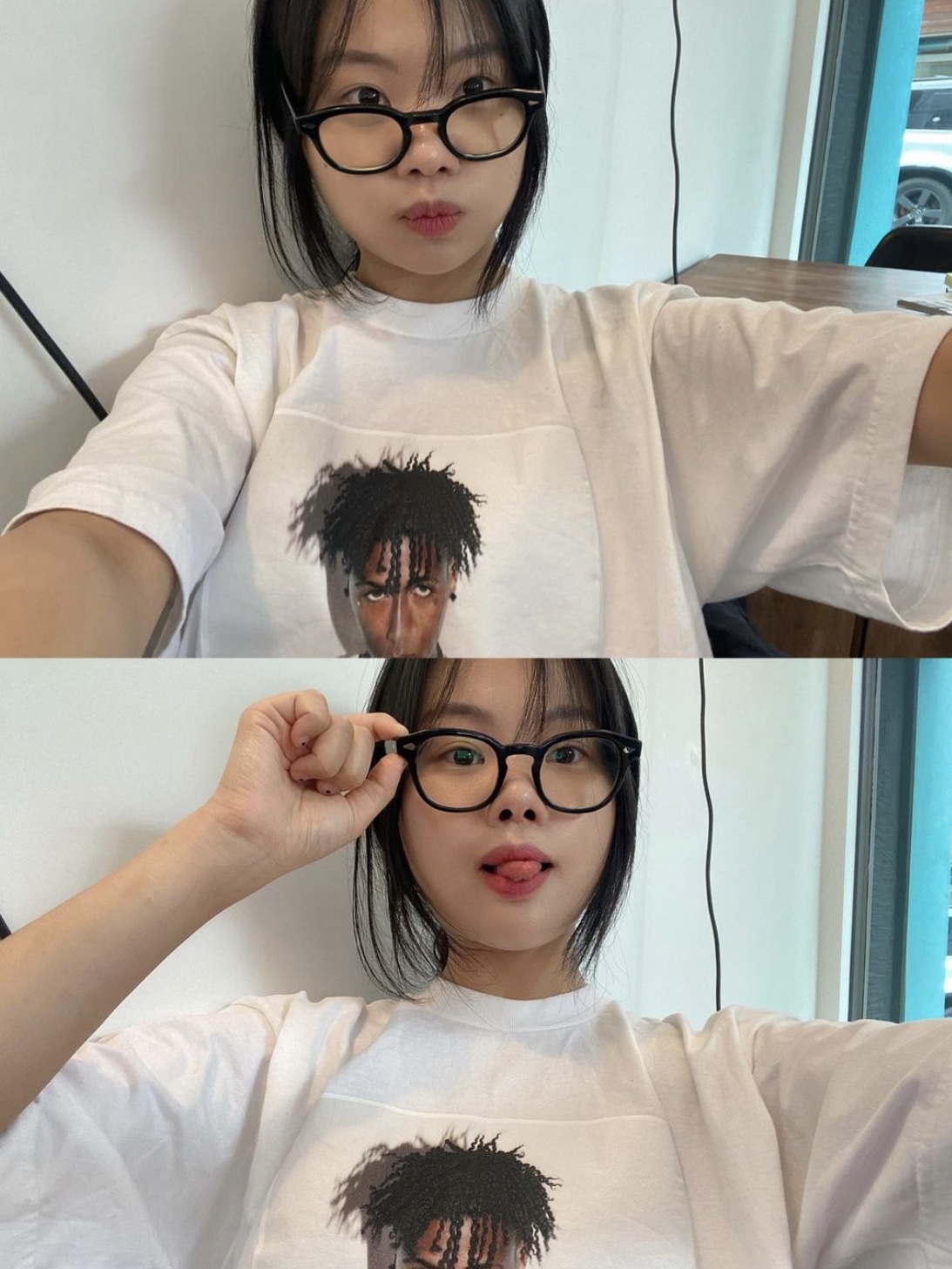 Supreme NBA Youngboy T-Shirt White - 23FW, JTO Originals AR 46-24 Black 착용 스타일 - 1
