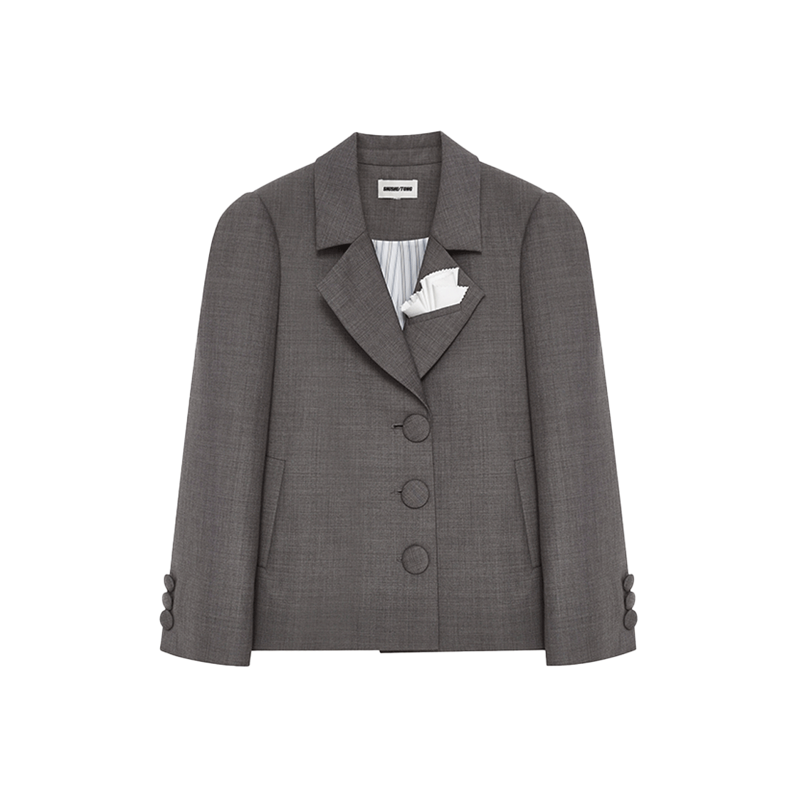 슈슈통 우먼 오버사이즈 수트 자켓 그레이 - 24FW
