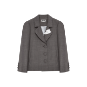 Shushu/Tong Women Oversized Suit Jacket Grey - 24FW