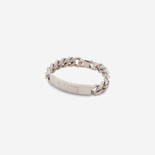 (W) MM6 Maison Margiela Classic Chain Bracelet Palladium