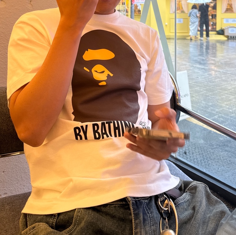 BAPE By Bathing Ape T-Shirt White 착용 스타일