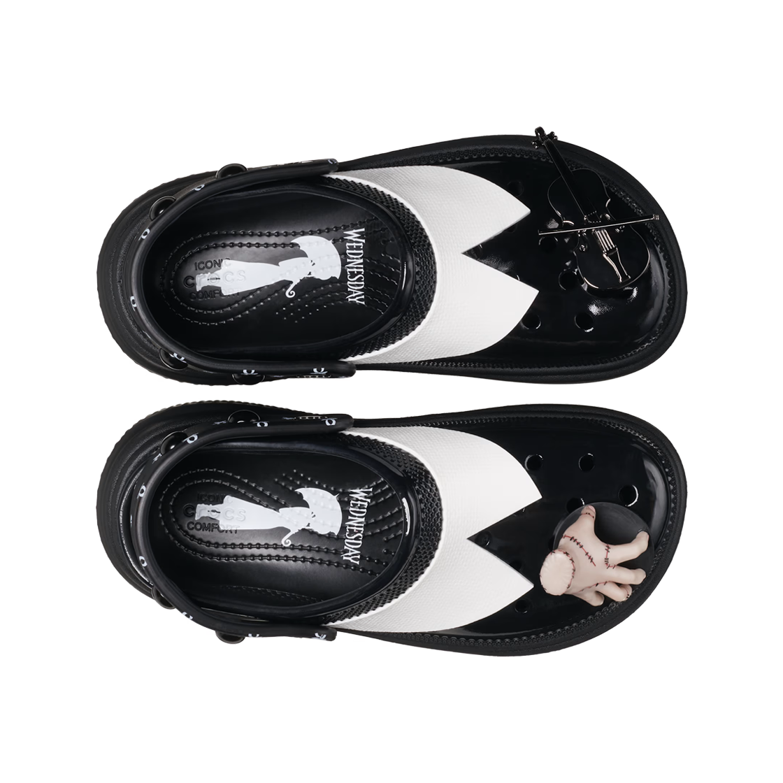 크록스 x 웬즈데이 스톰프 클로그 블랙(Crocs x Wednesday Stomp Clog Black) - 2