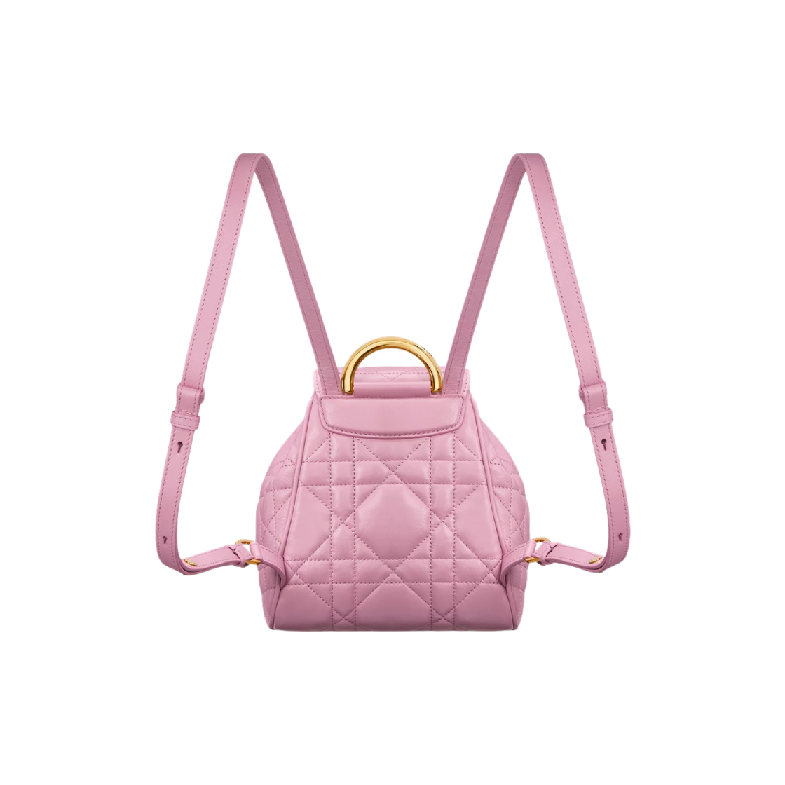 Dior Caro Small Backpack Macrocannage Calfskin Hydrangea Pink 상세 이미지 2