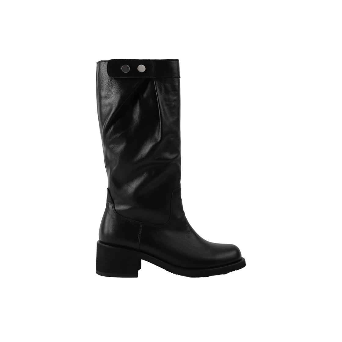 아포아 오브 라운드 미들 부츠 블랙(APOA Aube Round Middle Boots Black)