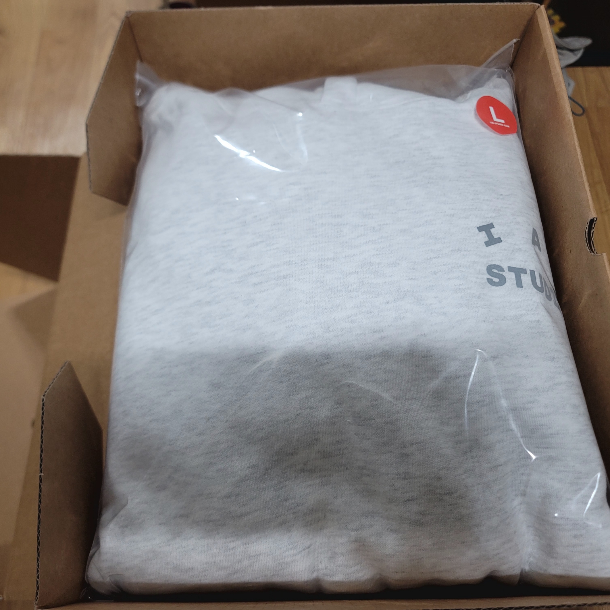 IAB Studio Hoodie Light Gray 착용 스타일 - 2