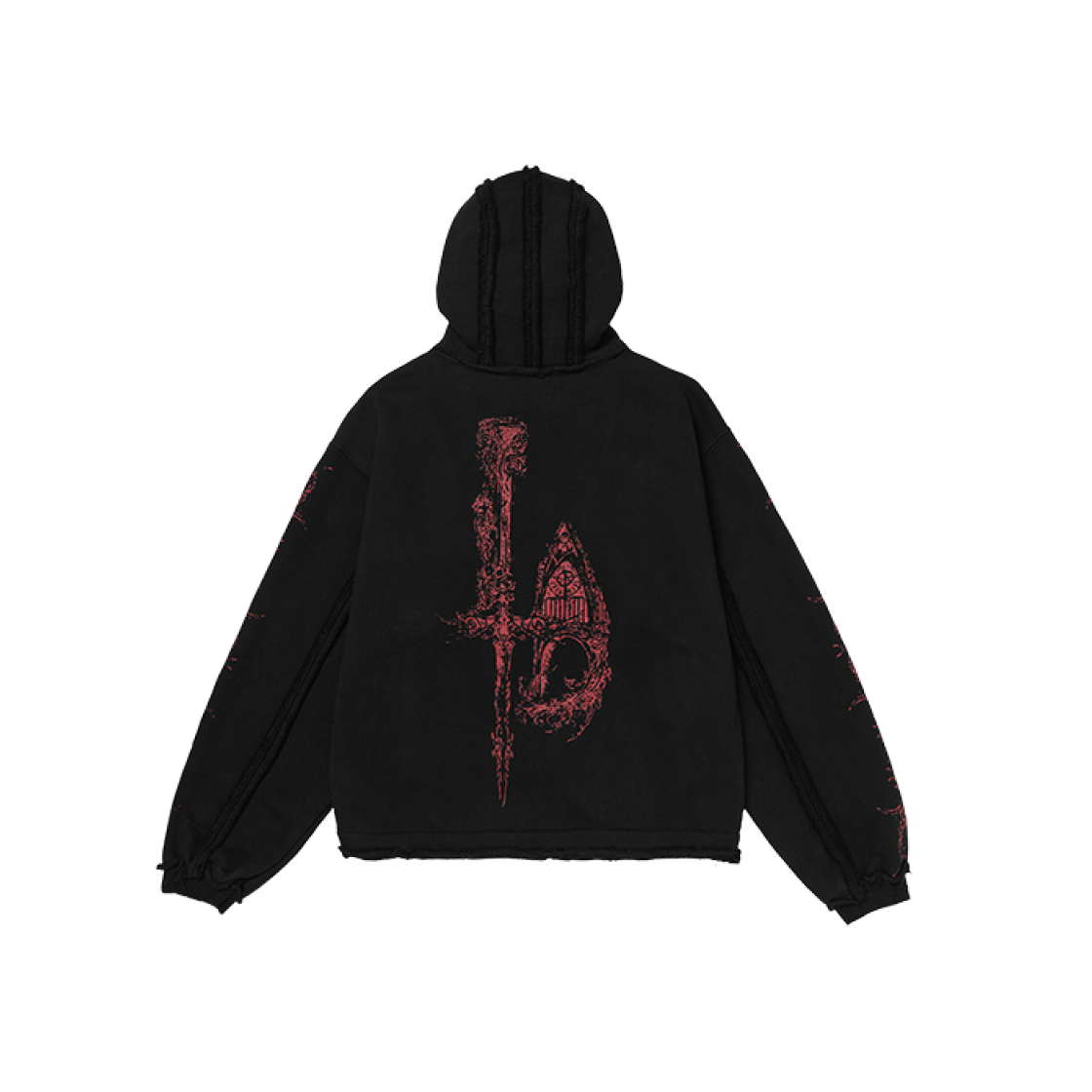 Thug Club Dragon Stud Zip-Up Hoodie Black 상세 이미지 2