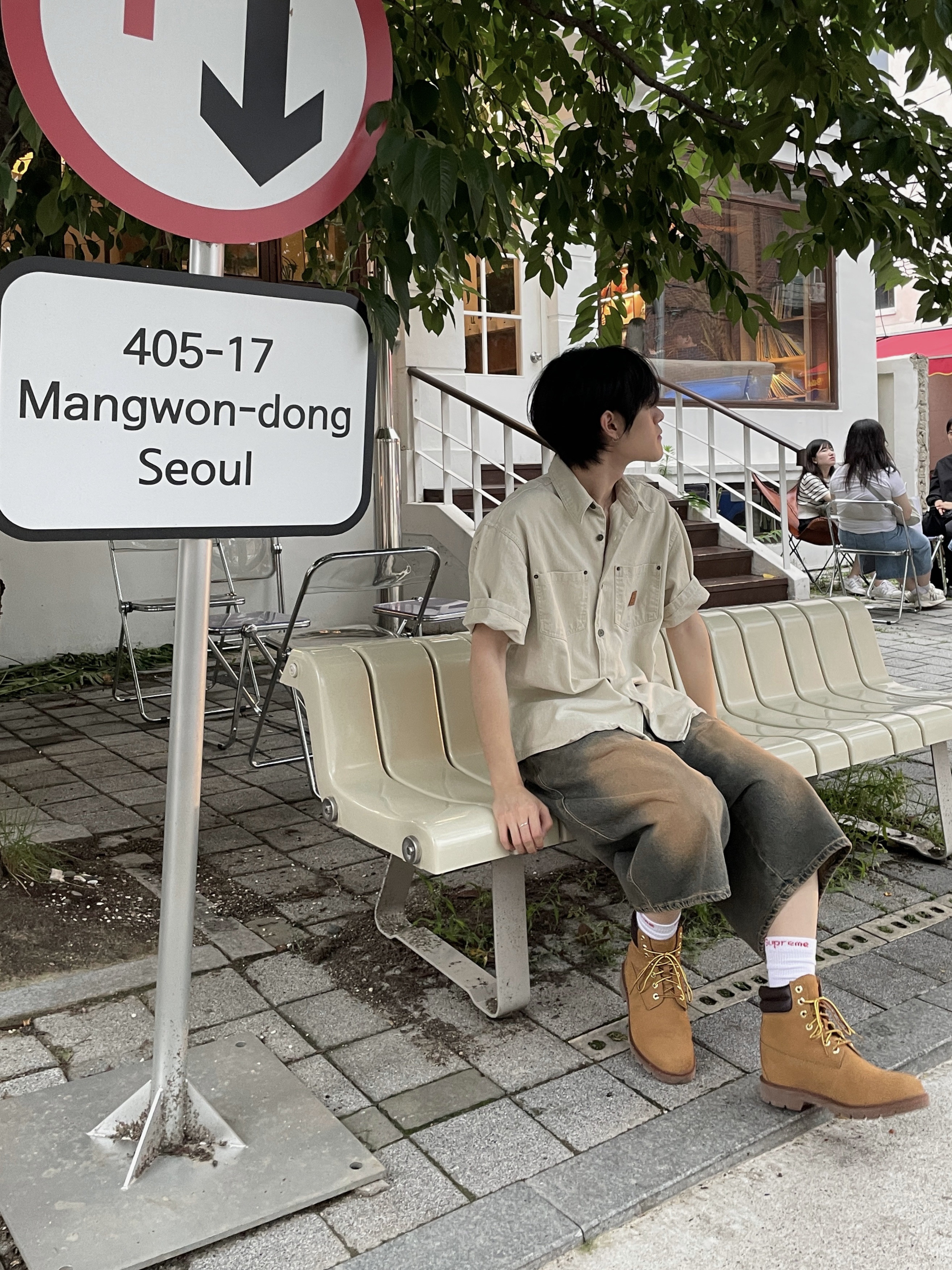 Timberland Premium 6 inch Waterproof Boot Wheat Nubuck - Wide, (W) Timberland 6 Inch Premium Waterproof Boot Wheat Nubuck - Wide 착용 스타일 - 2