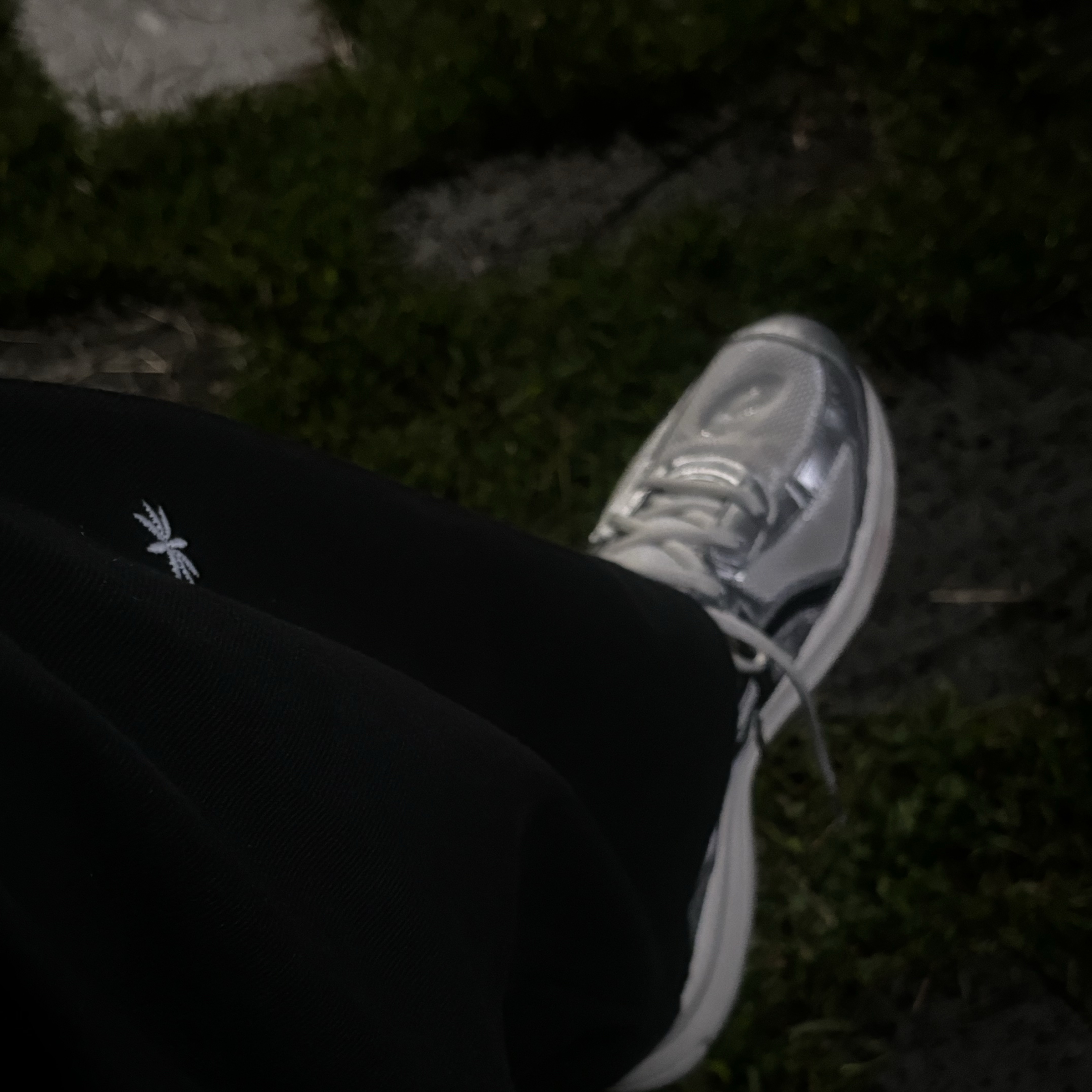 Asics Jog 100 S White Black - 2E Wide 착용 스타일