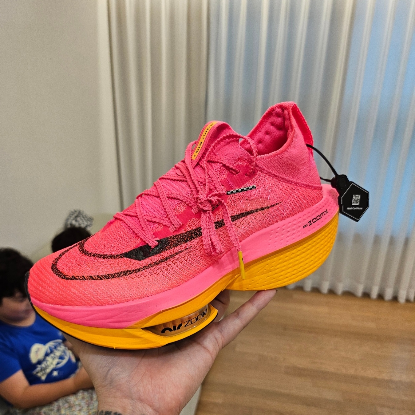 (W) Nike Air Zoom Alphafly Next% 2 Hyper Pink 착용 스타일
