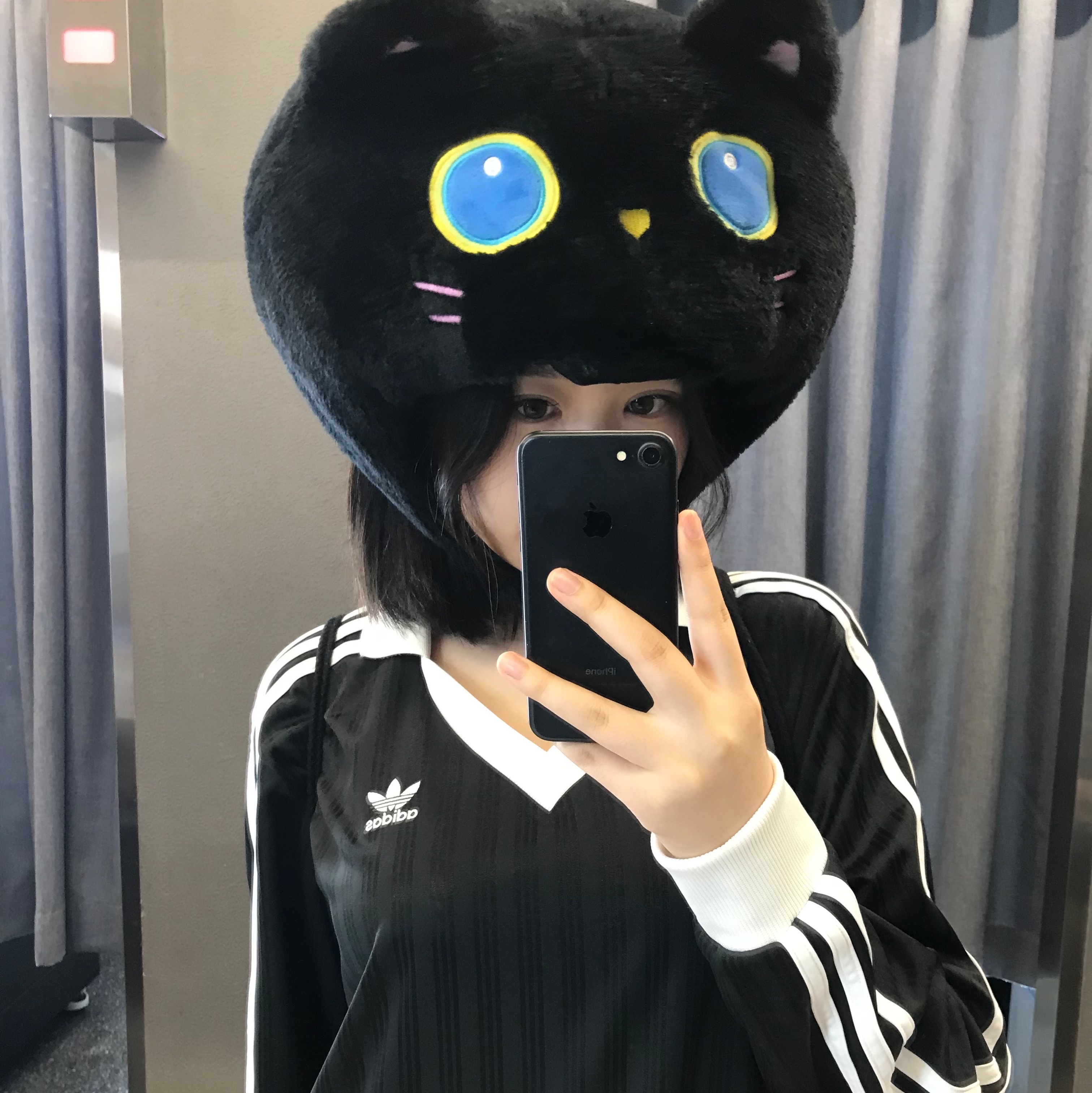 Adidas Adicolor Pique Football Long Sleeve T-Shirt Black - KR Sizing 착용 스타일 - 1