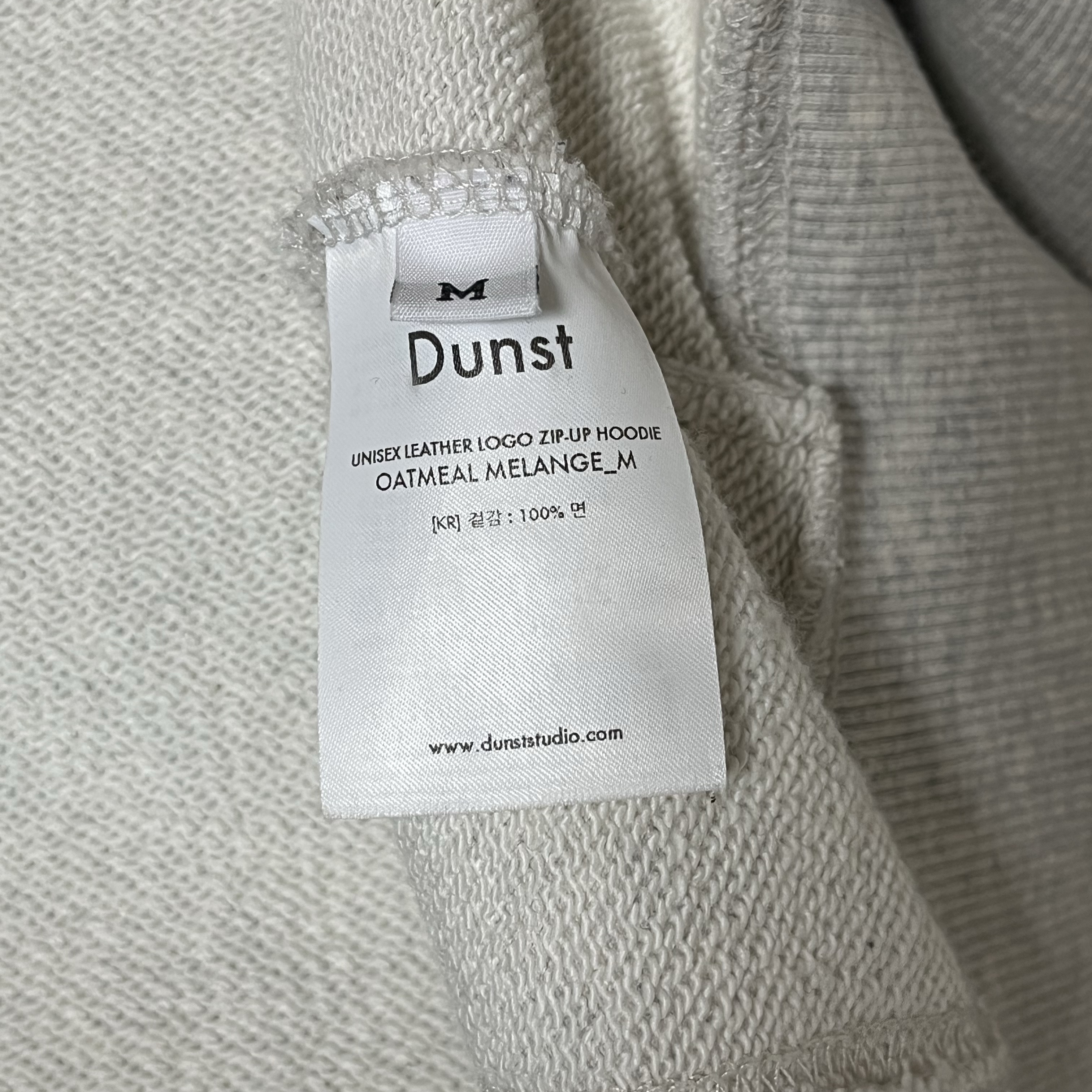 Dunst Neoprene Zip-Up Hoodie Light Melange Grey 착용 스타일 - 3