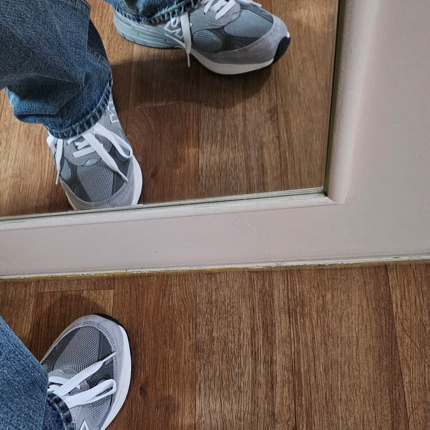 New Balance 993 Made in USA Grey - D Standard 착용 스타일