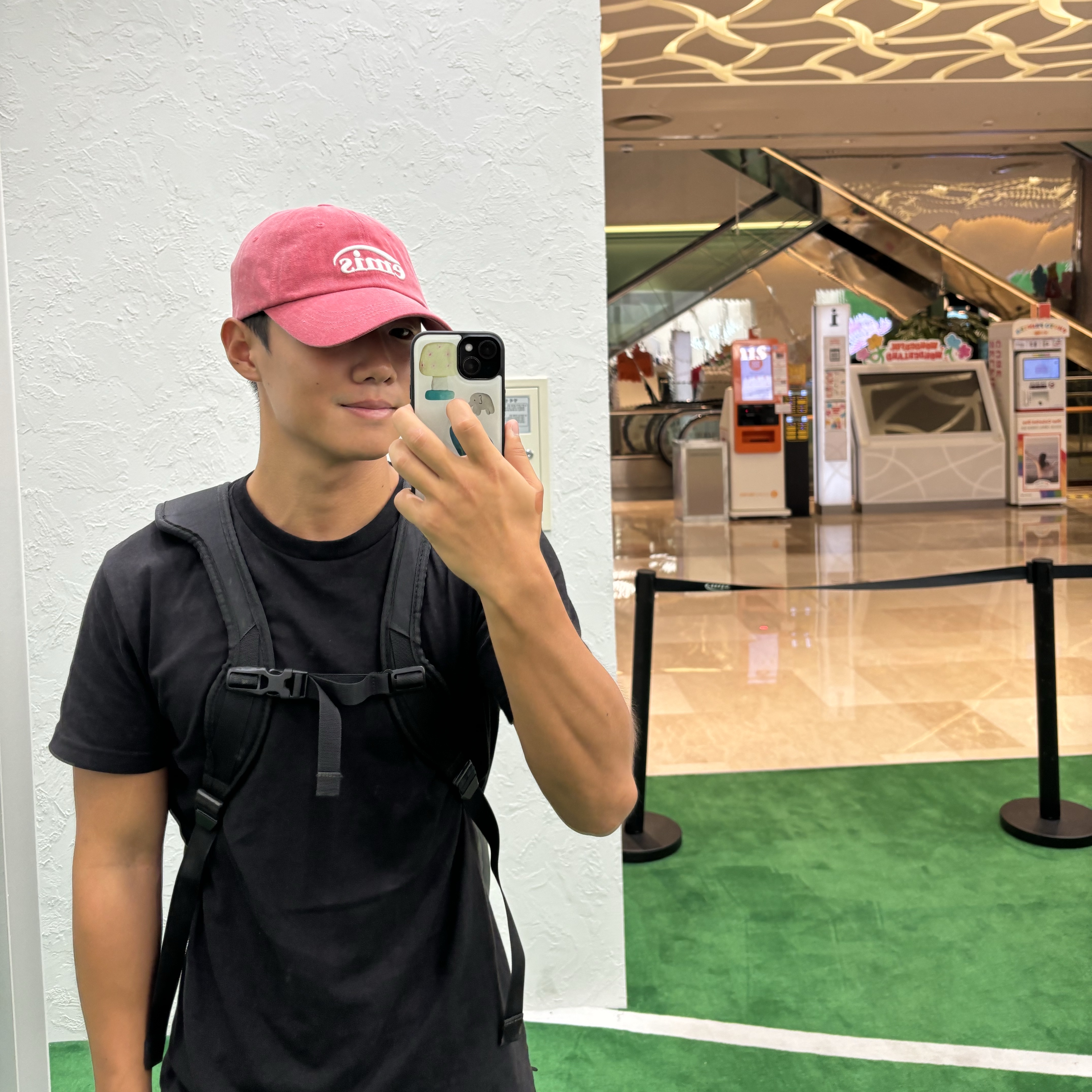 AAA Heavy Cotton 1301 T-Shirt Black (2Pack), Emis New Logo Pigment Ball Cap Red 착용 스타일 - 2
