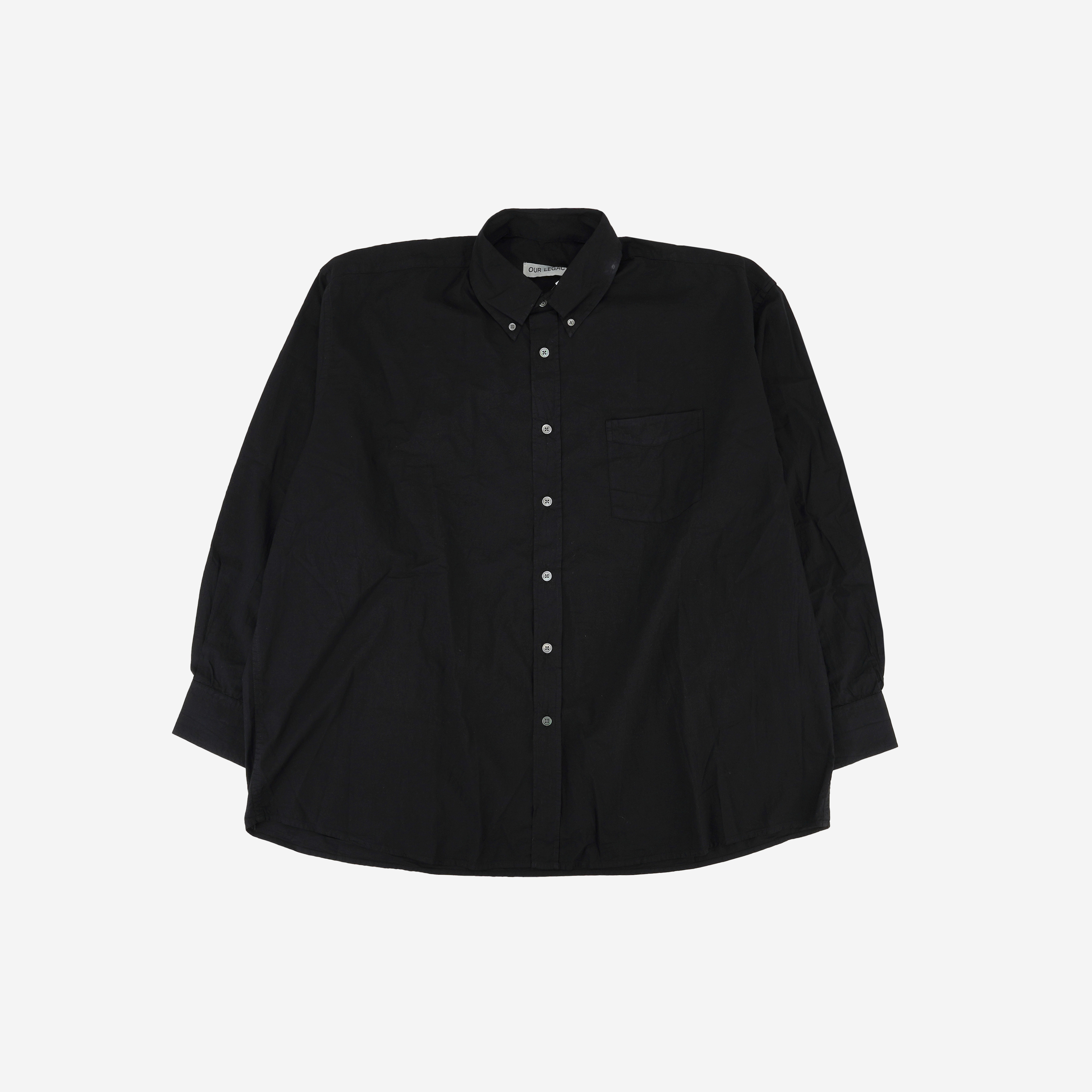 Our Legacy Borrowed BD Shirt Black Voile