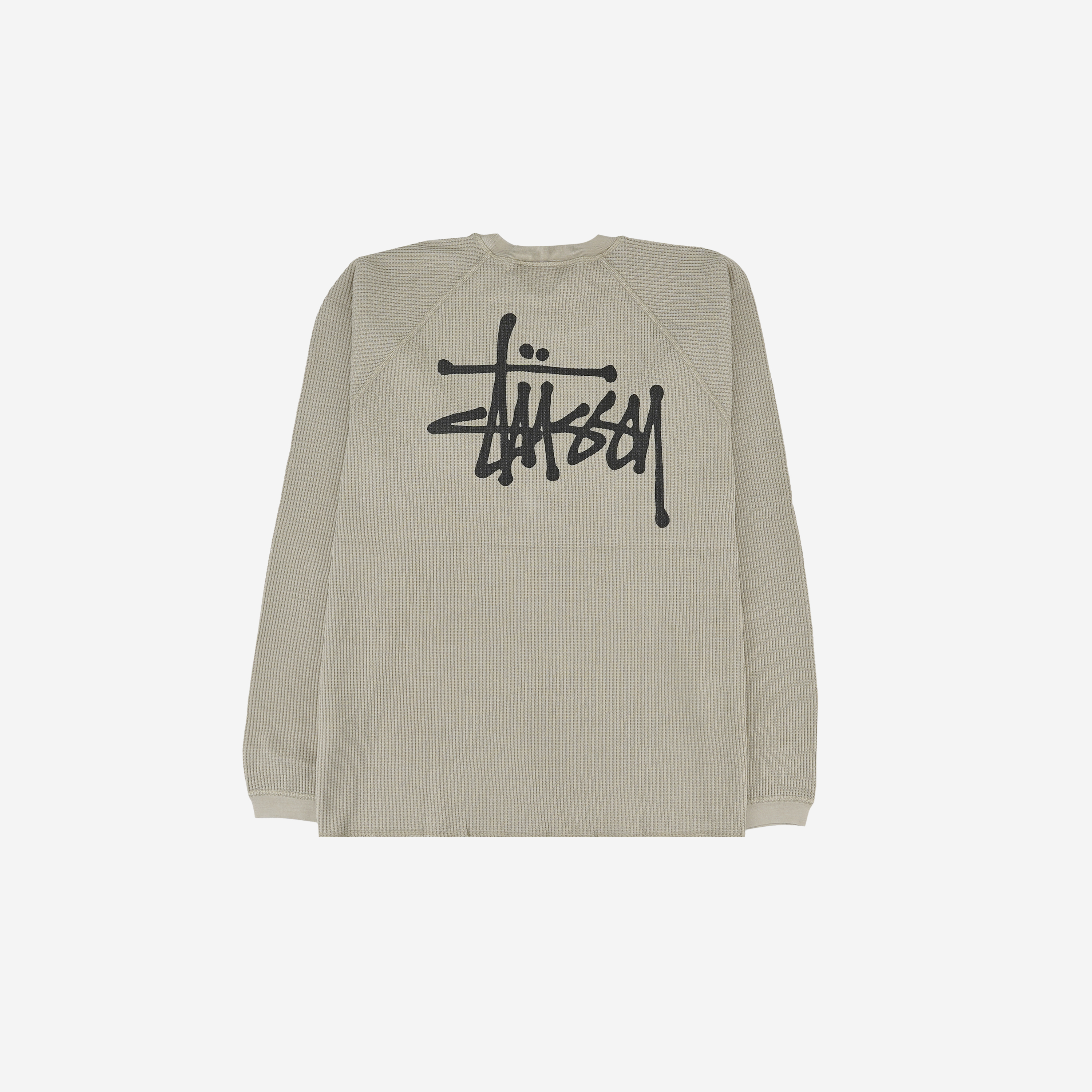 Stussy Raglan Thermal LS Crew Bone