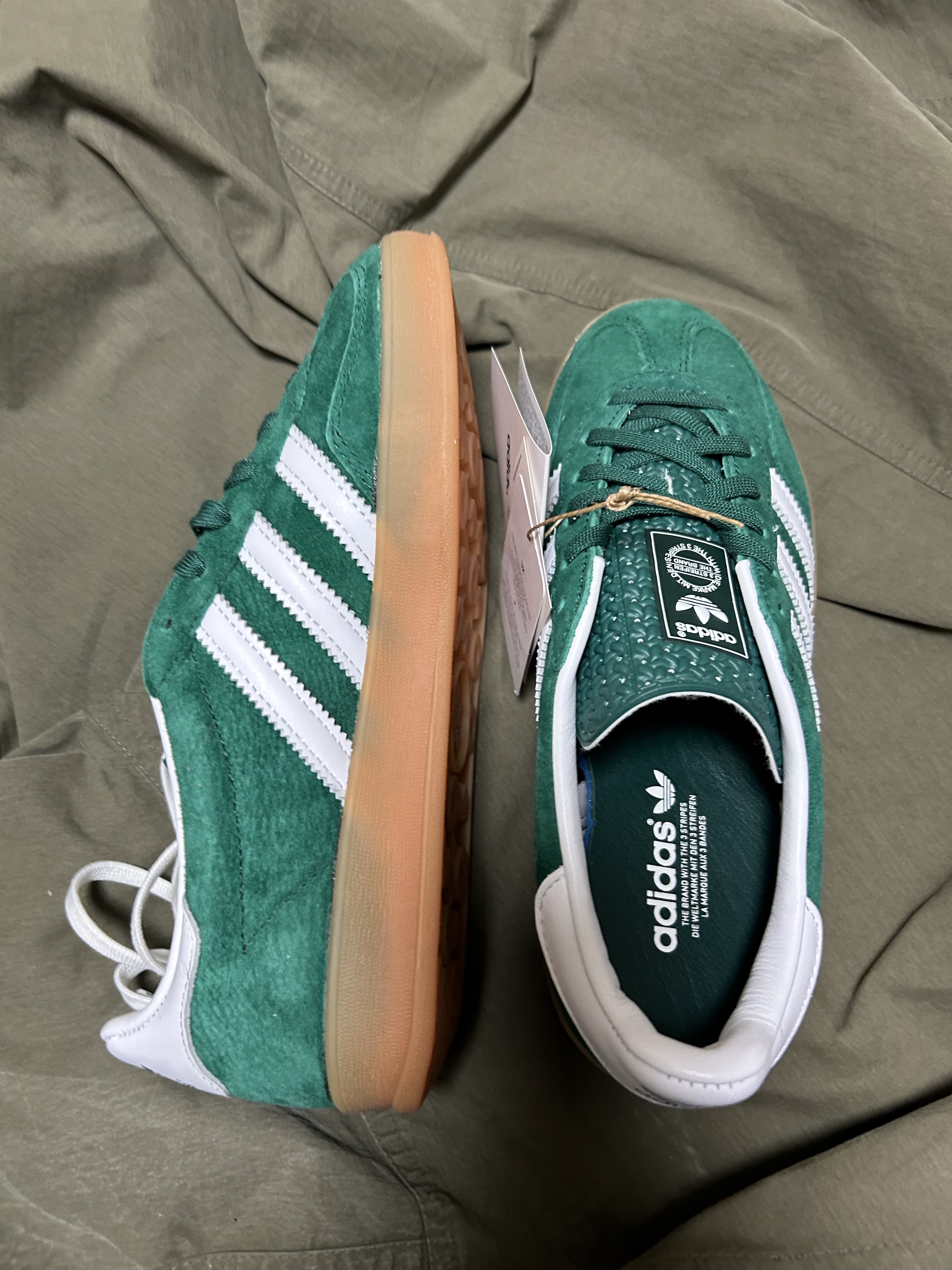 Adidas Gazelle Indoor Collegiate Green 착용 스타일