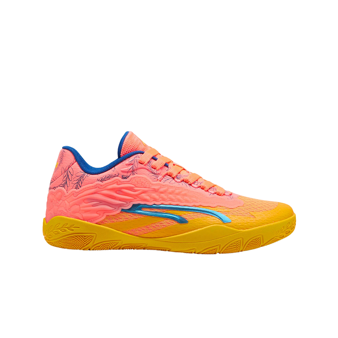380071-01 (W) Puma Stewie 3 Dawn Yellow Sizzle Fluro Peach