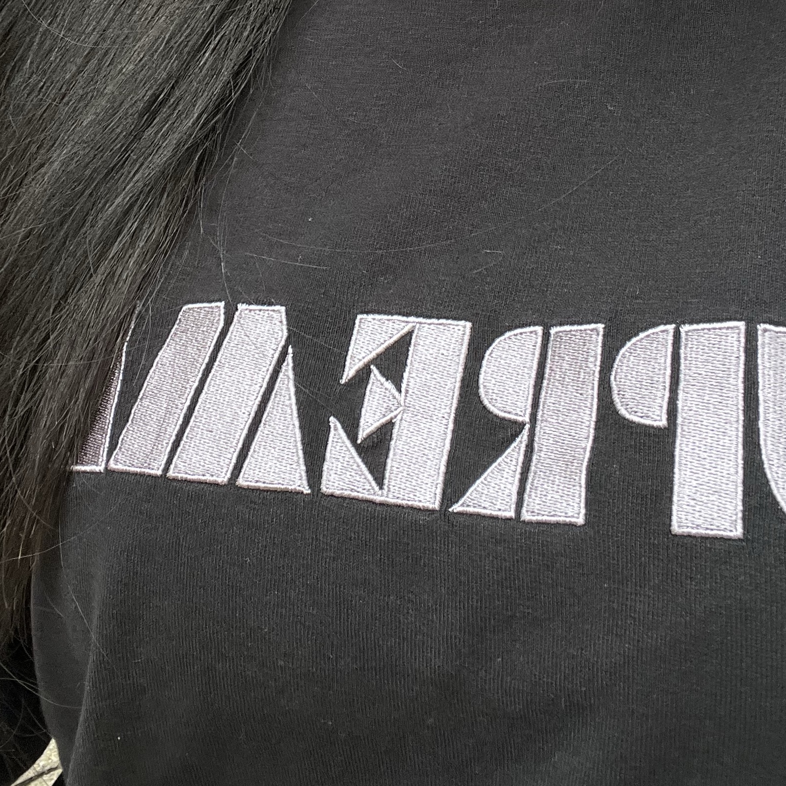 Supreme Stencil Embroidered S/S Top Black - 24SS 착용 스타일