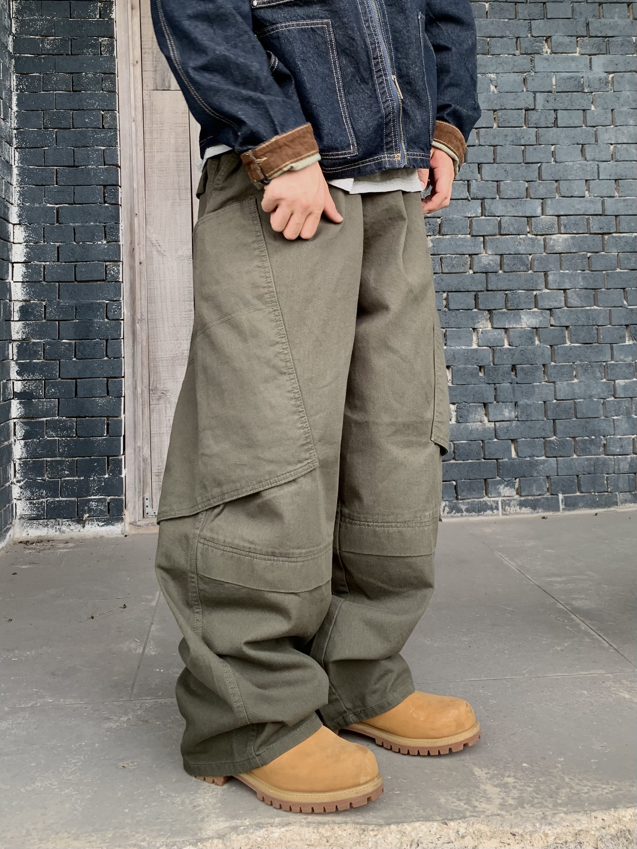 Timberland Premium 6 inch Waterproof Boot Wheat Nubuck - Wide, Supreme Military Camp Cap Black - 22FW 착용 스타일 - 5