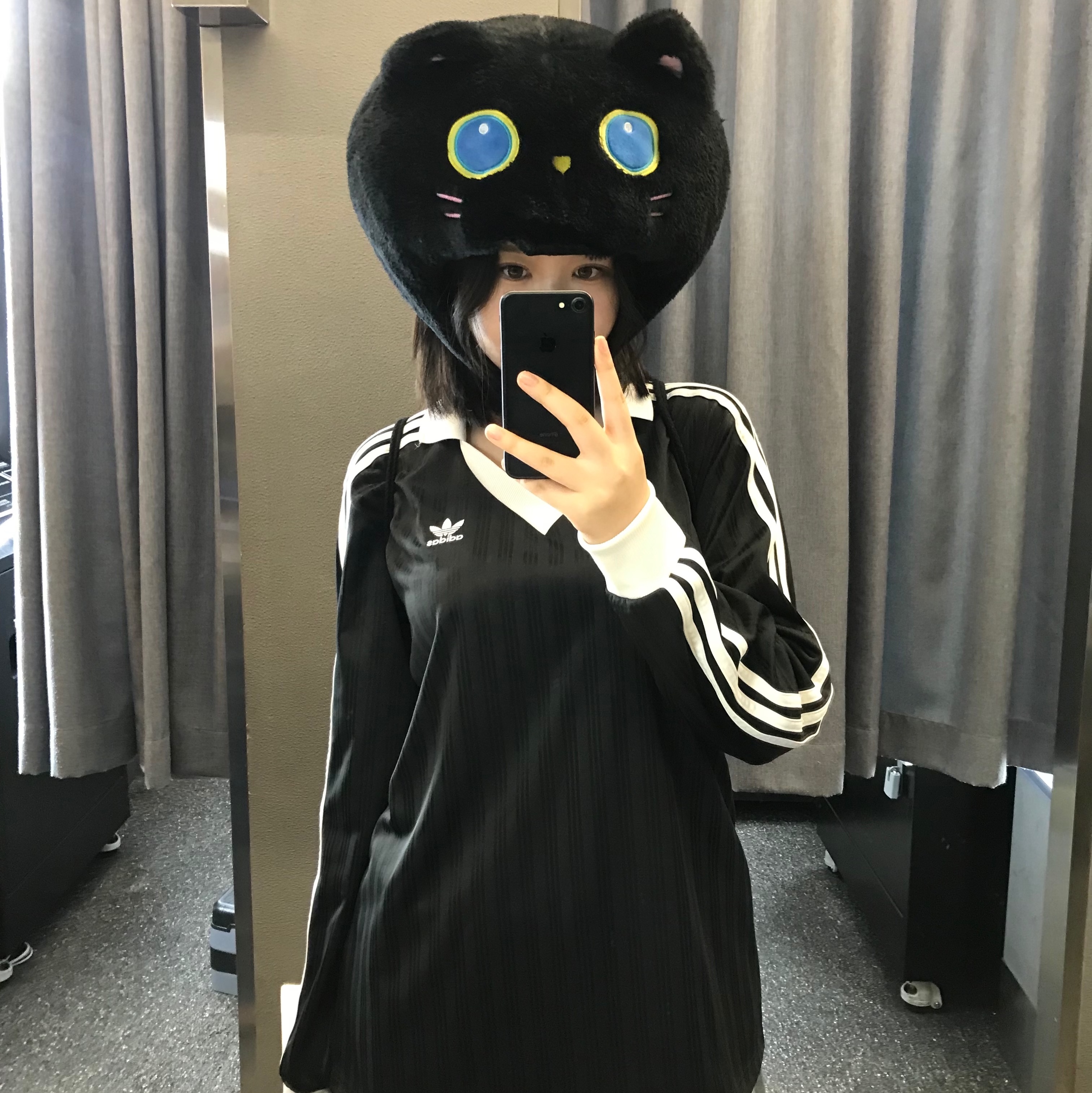 Adidas Adicolor Pique Football Long Sleeve T-Shirt Black - KR Sizing 착용 스타일 - 2