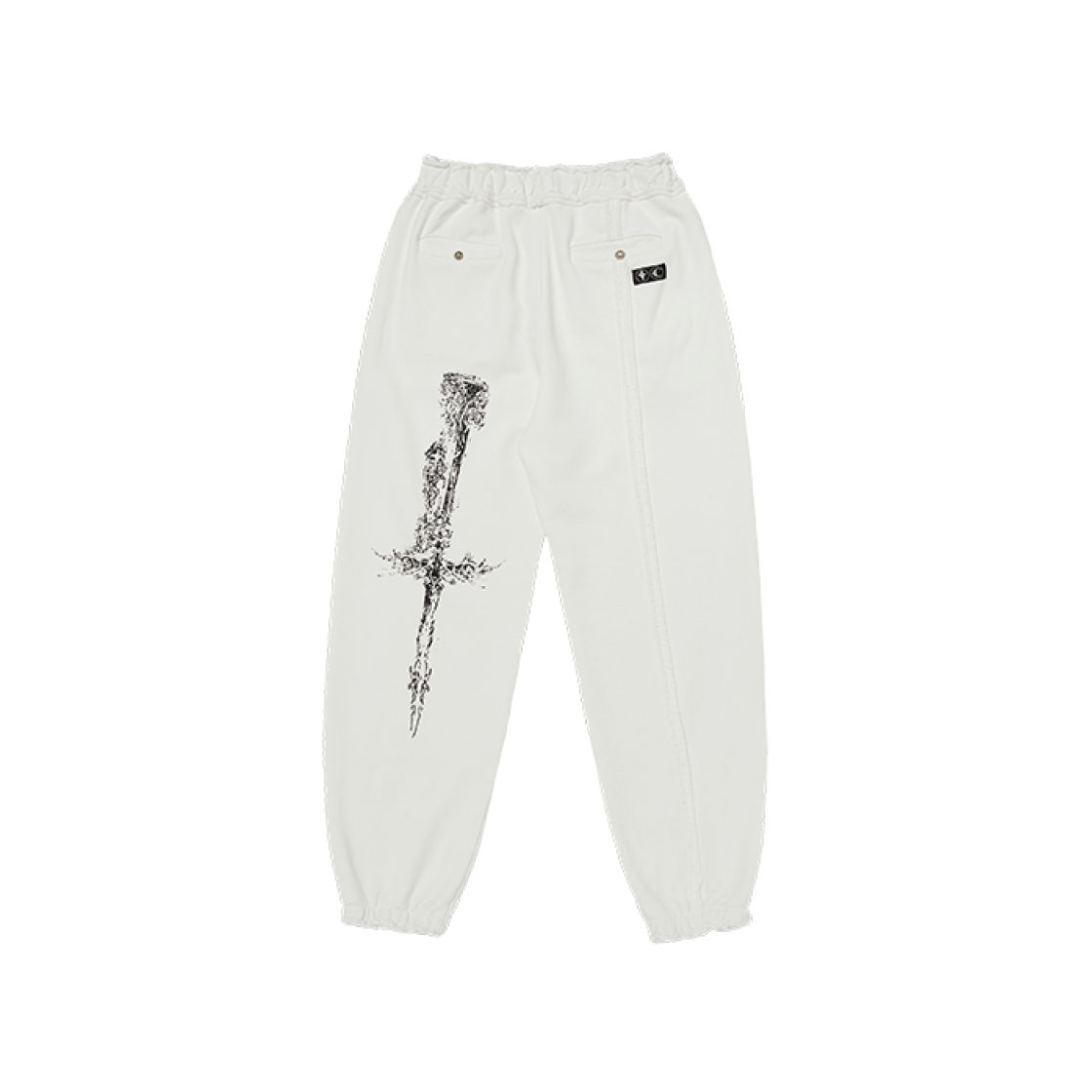 Thug Club Dragon Sweat Pants White 상세 이미지 2