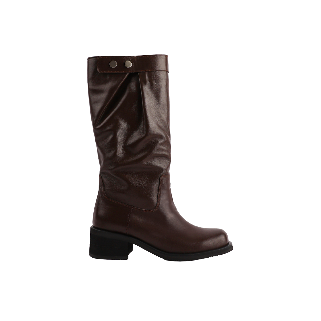 아포아 오브 라운드 미들 부츠 브라운(APOA Aube Round Middle Boots Brown)