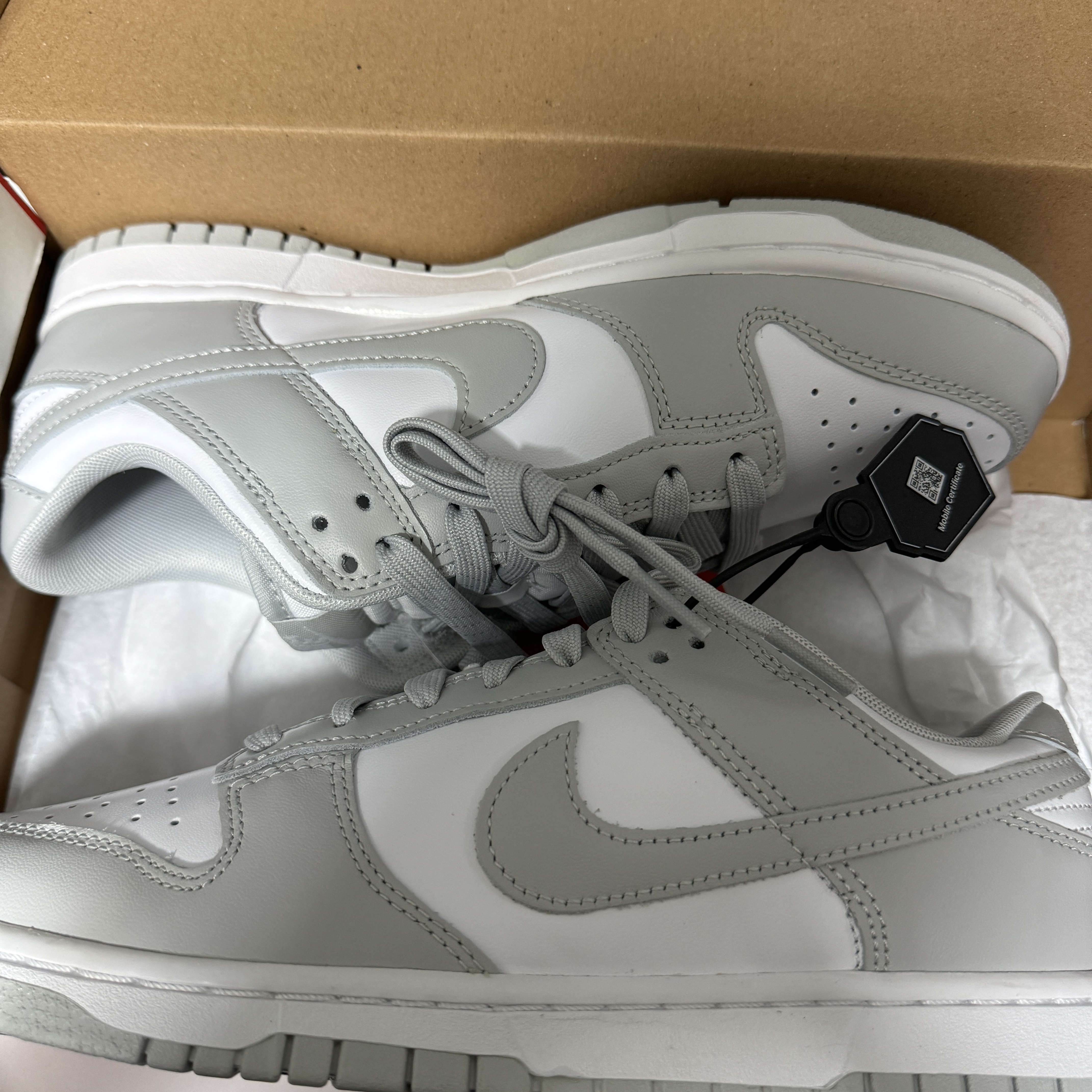 Nike Dunk Low Retro Grey Fog 착용 스타일 - 2