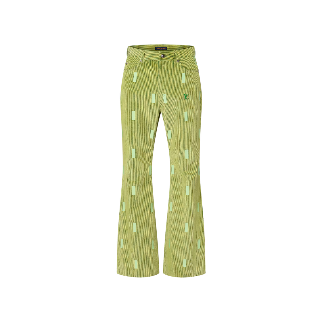 Louis Vuitton x Park Seo-Bo Flared Corduroy Pants Light Green 상세 이미지 1