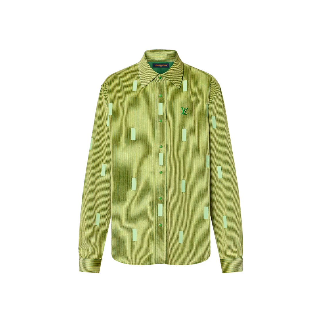 Louis Vuitton x Park Seo-Bo Corduroy L/S Shirt Light Green 상세 이미지 1