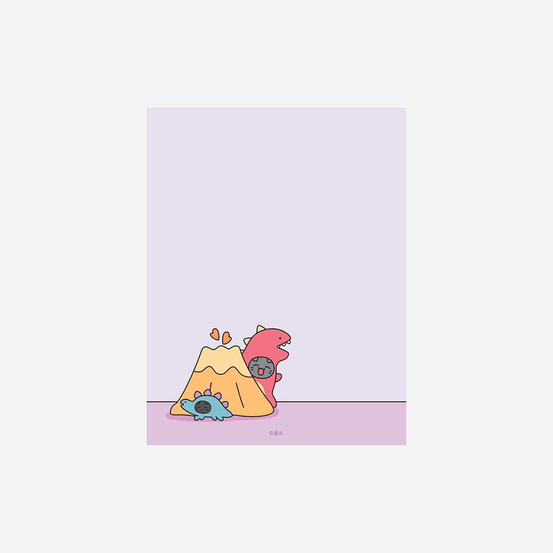 냐한남자 미니노트 공룡나라(Meow Man Mini Note Gongryong Nara) - 2