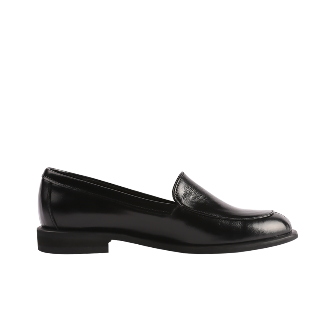 324521 APOA Preppy Round Loafer Black