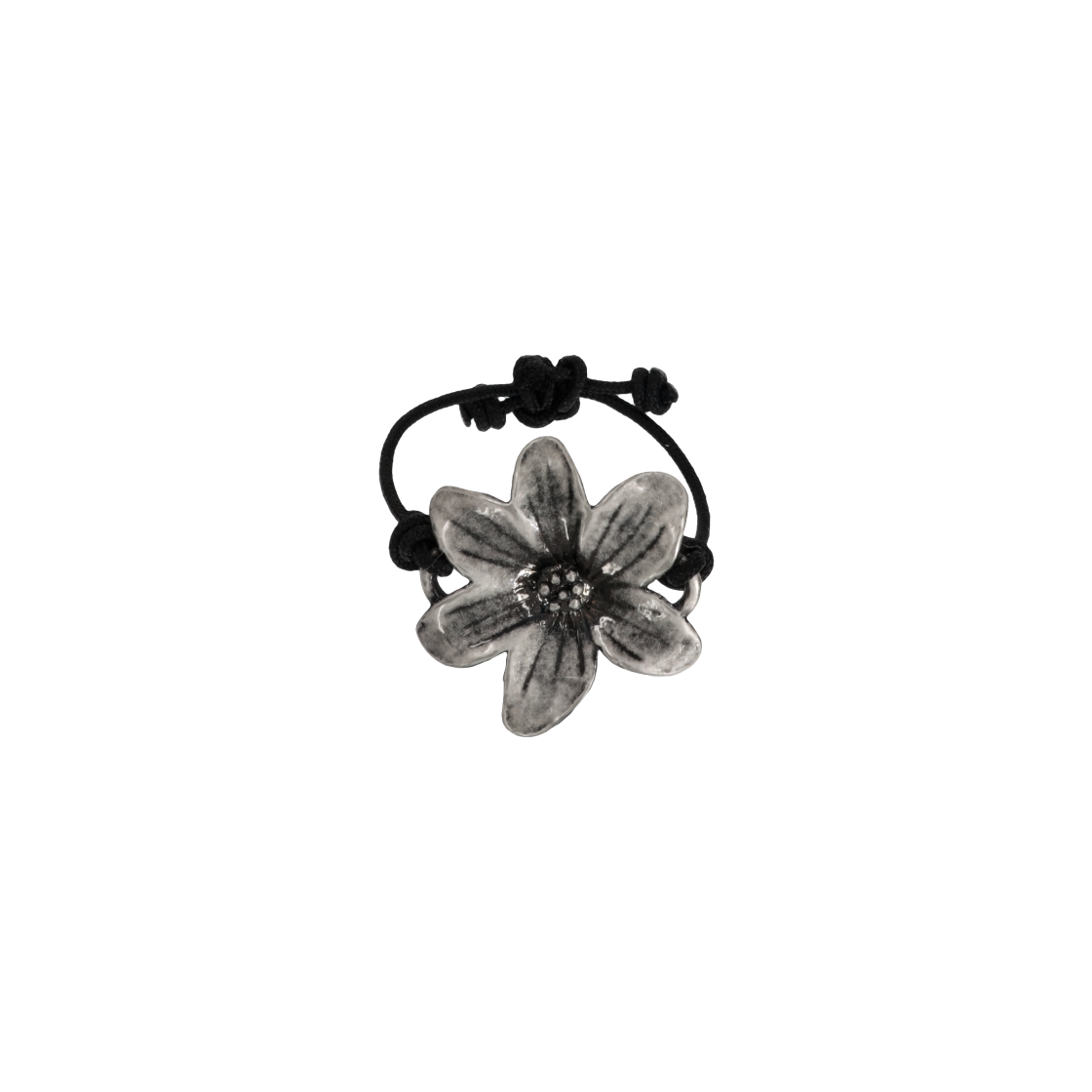 [韓国人気ジュエリー] nff Petal String Ring Black Nff Petal String Ring STYLE | KREAM