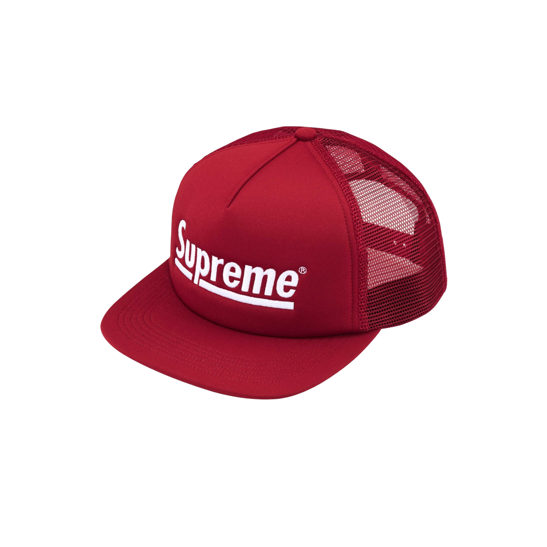 Supreme Underline Mesh Back 5-Panel Cardinal - 24FW 상세 이미지 1