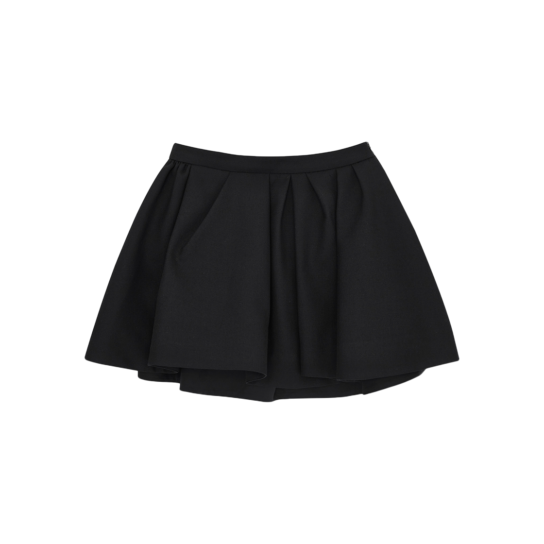 Shushu/Tong Women Irregular Pleated Skirt Black - 24FW 상세 이미지 1