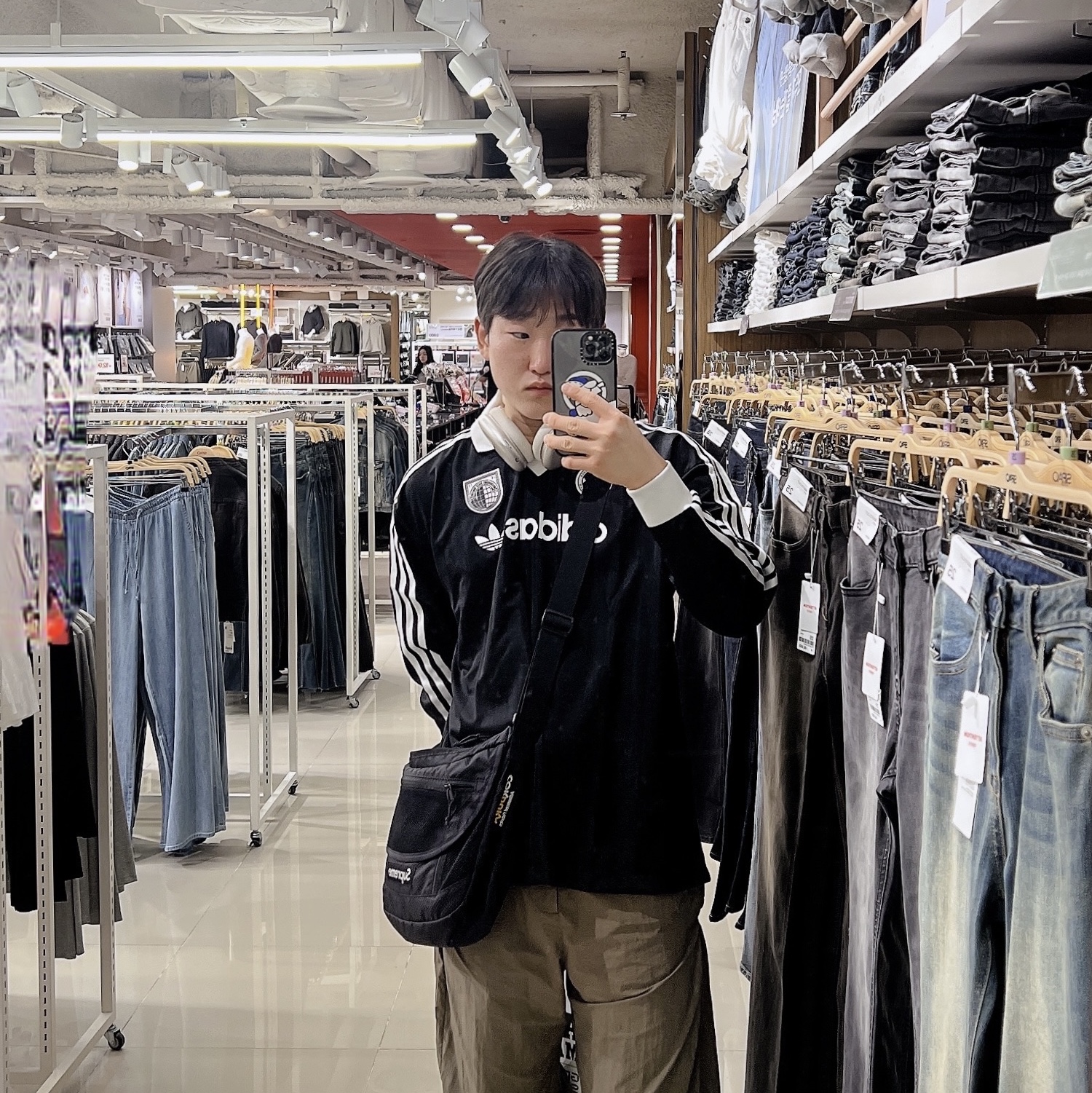 (W) Adidas Football Long Sleeve T-Shirt Black - KR Sizing, Apple AirPods Max USB C Starlight (Korean Ver.) 착용 스타일