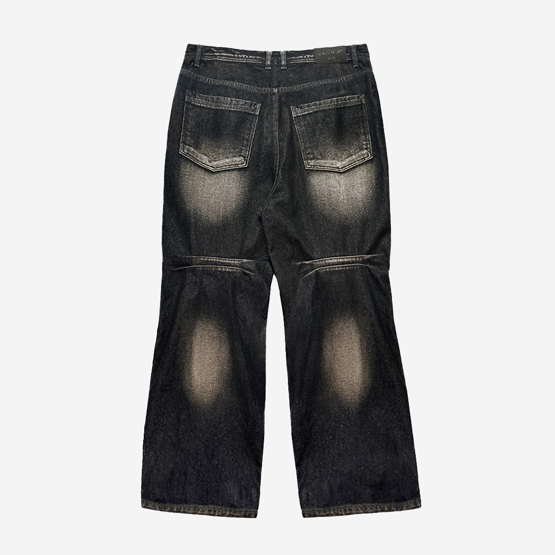 [KREAM 단독] BLR Double Trident Washing Wide Denim Pants Black 상세 이미지 2