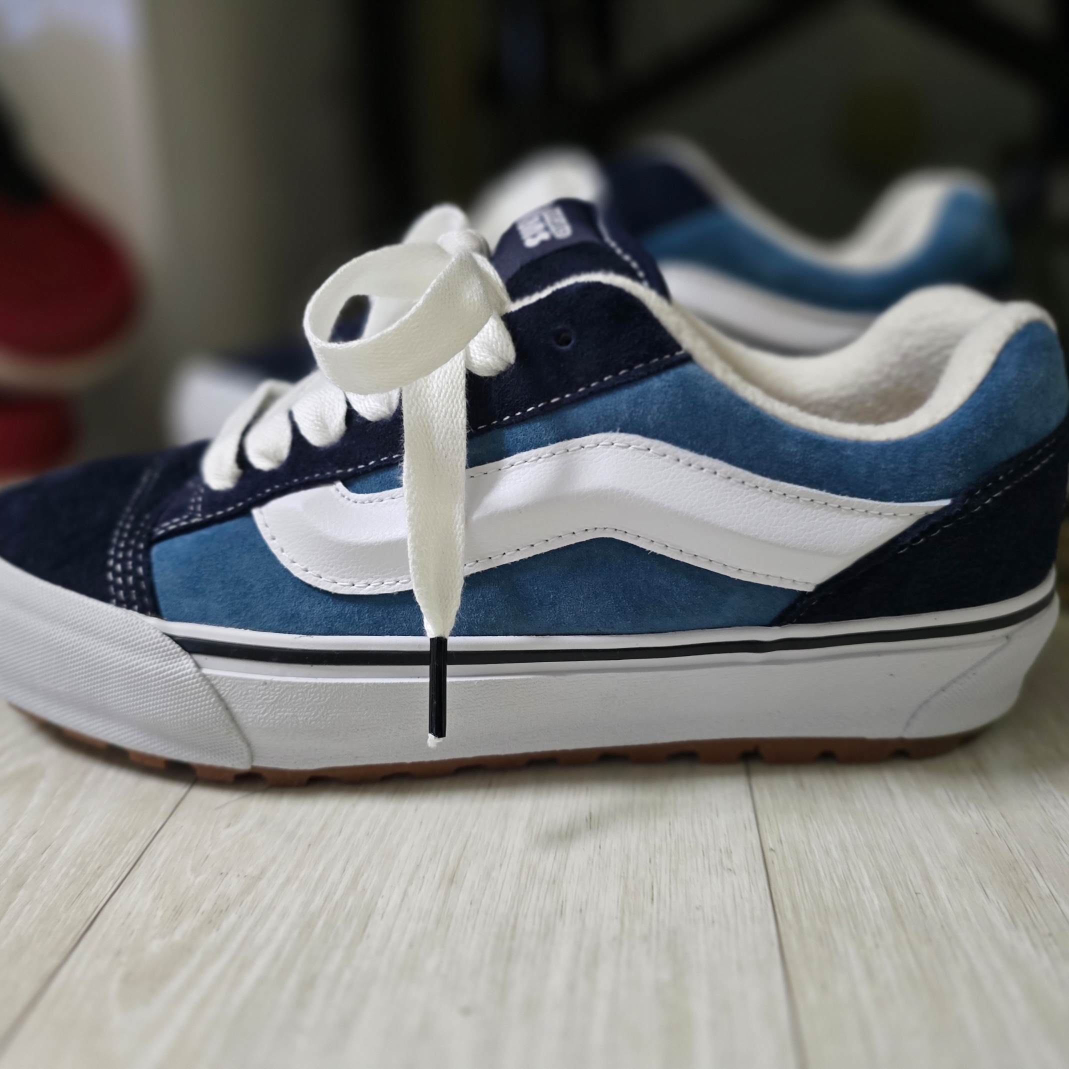 Vans Vault x Imran Potato Knu-Skool MTE-1 LX Navy 착용 스타일