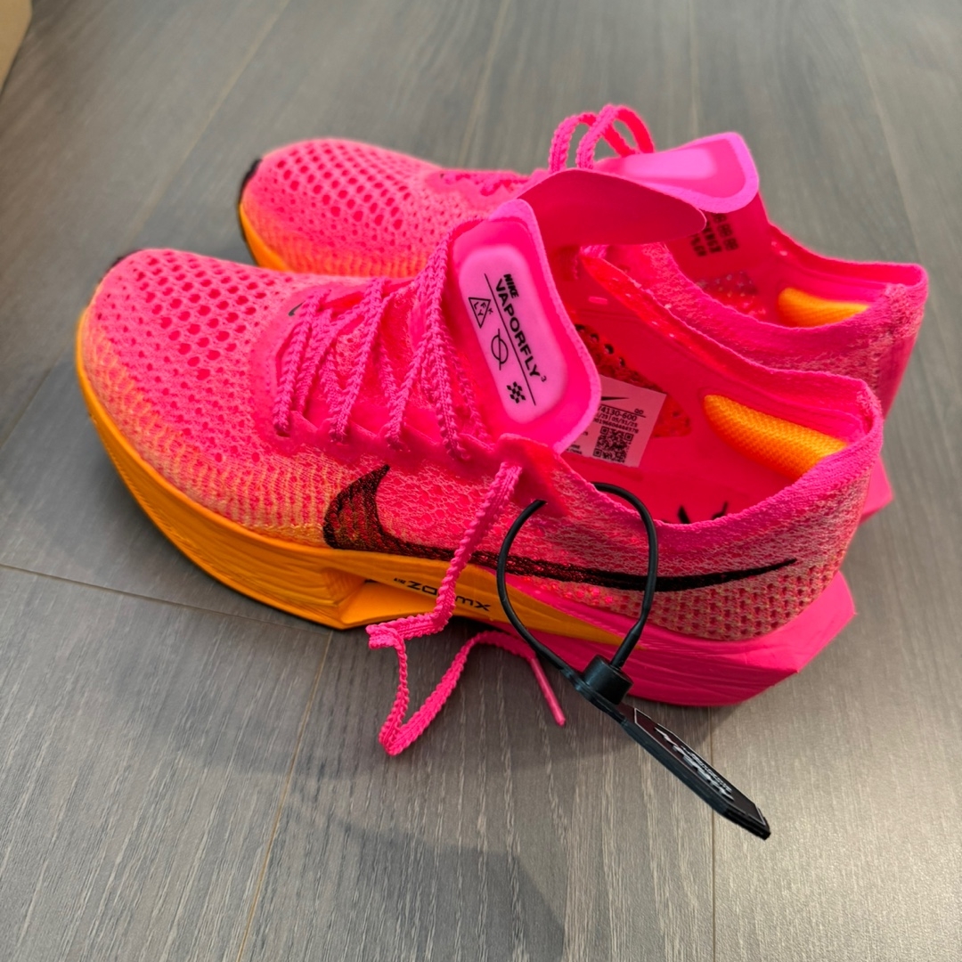 (W) Nike ZoomX Vaporfly Next% 3 Hyper Pink Laser Orange 착용 스타일