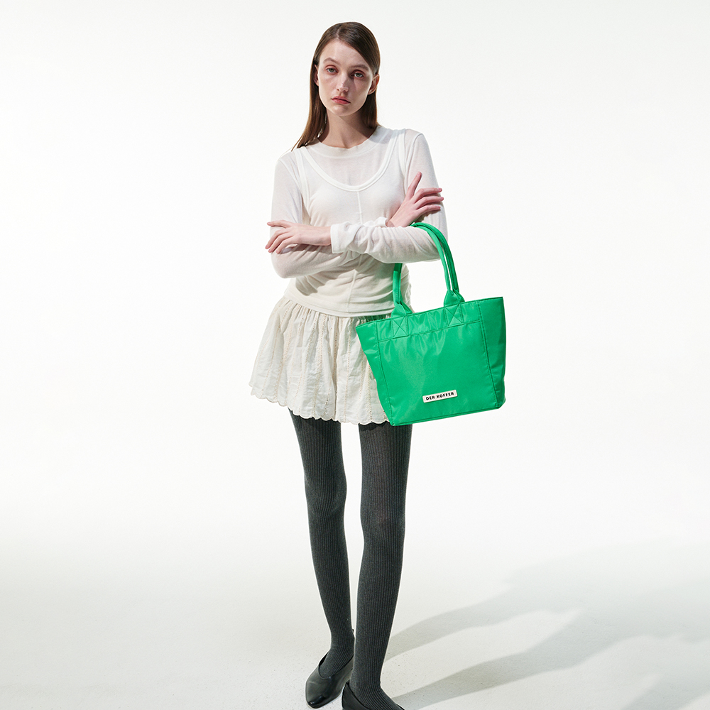 델 코퍼 쇼퍼 나일론 미디움 그린(Der koffer Shopper Nylon MD Green) - 3