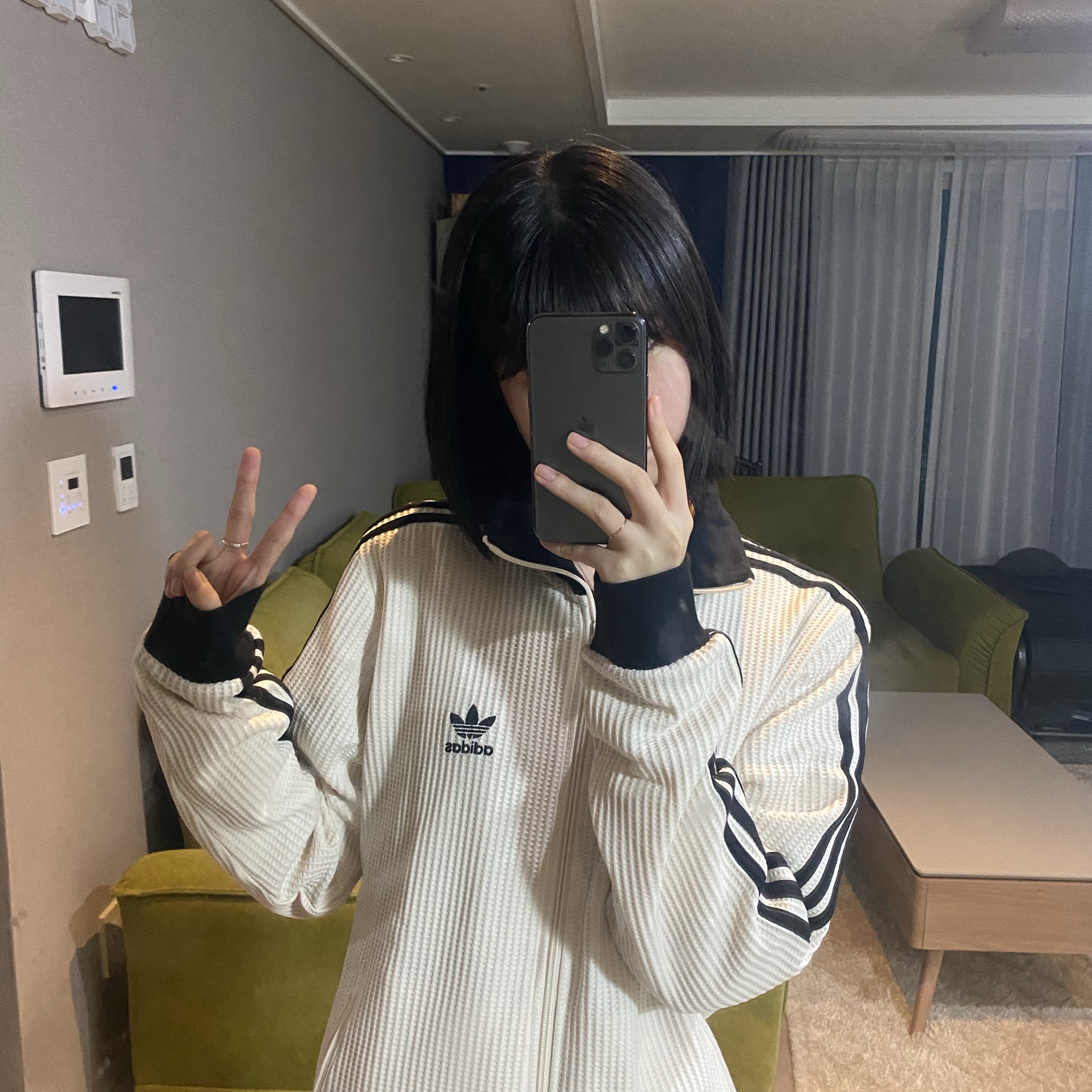 Adidas Waffle Beckenbauer Track Top Wonder White - KR Sizing 착용 스타일