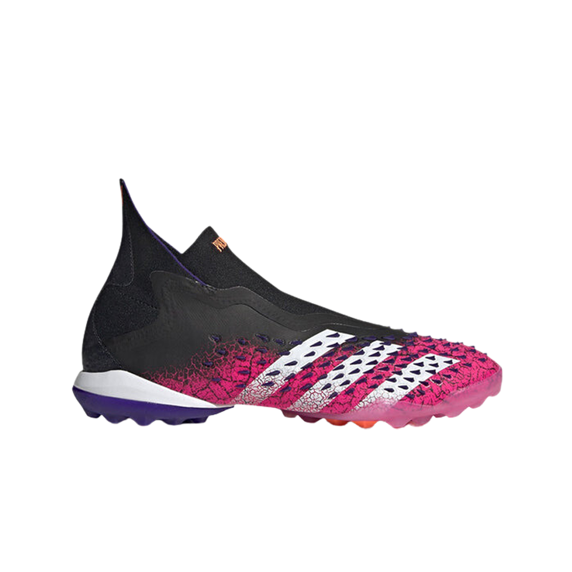 FW7239 Adidas Predator Freak+ Laceless TF Demonskin Shock Pink Black