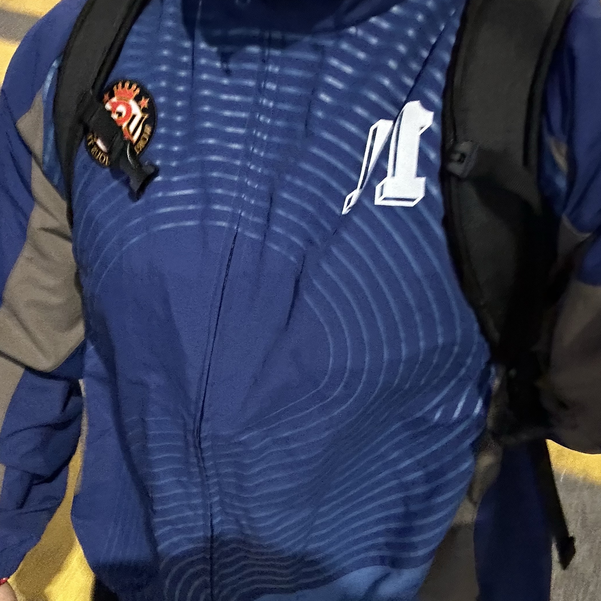 Supreme S Logo Track Jacket Navy - 24FW 착용 스타일