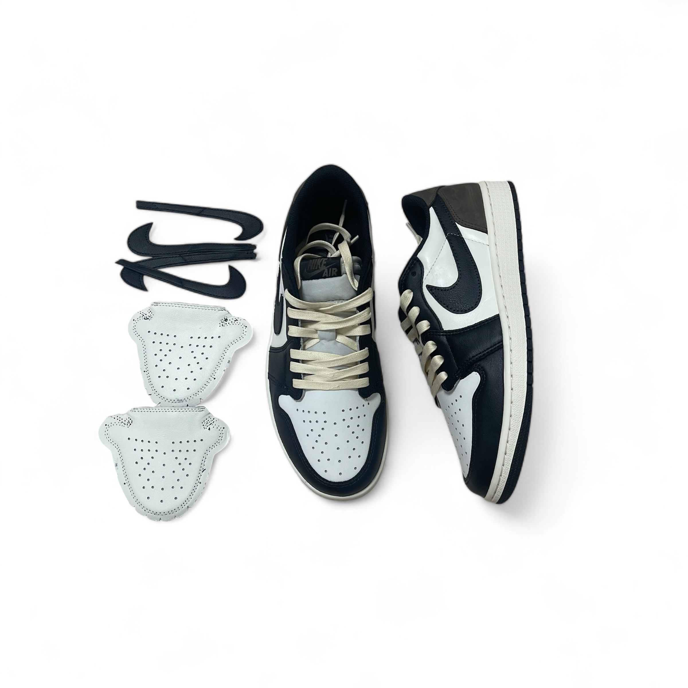 Jordan 1 Retro Low OG Mocha 착용 스타일 - 4