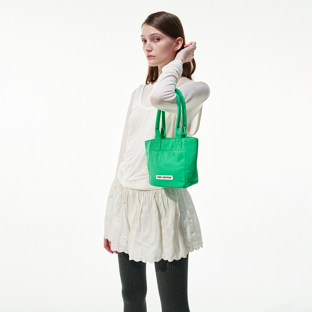 델 코퍼 쇼퍼 나일론 미니 그린(Der koffer Shopper Nylon Mini Green) - 3