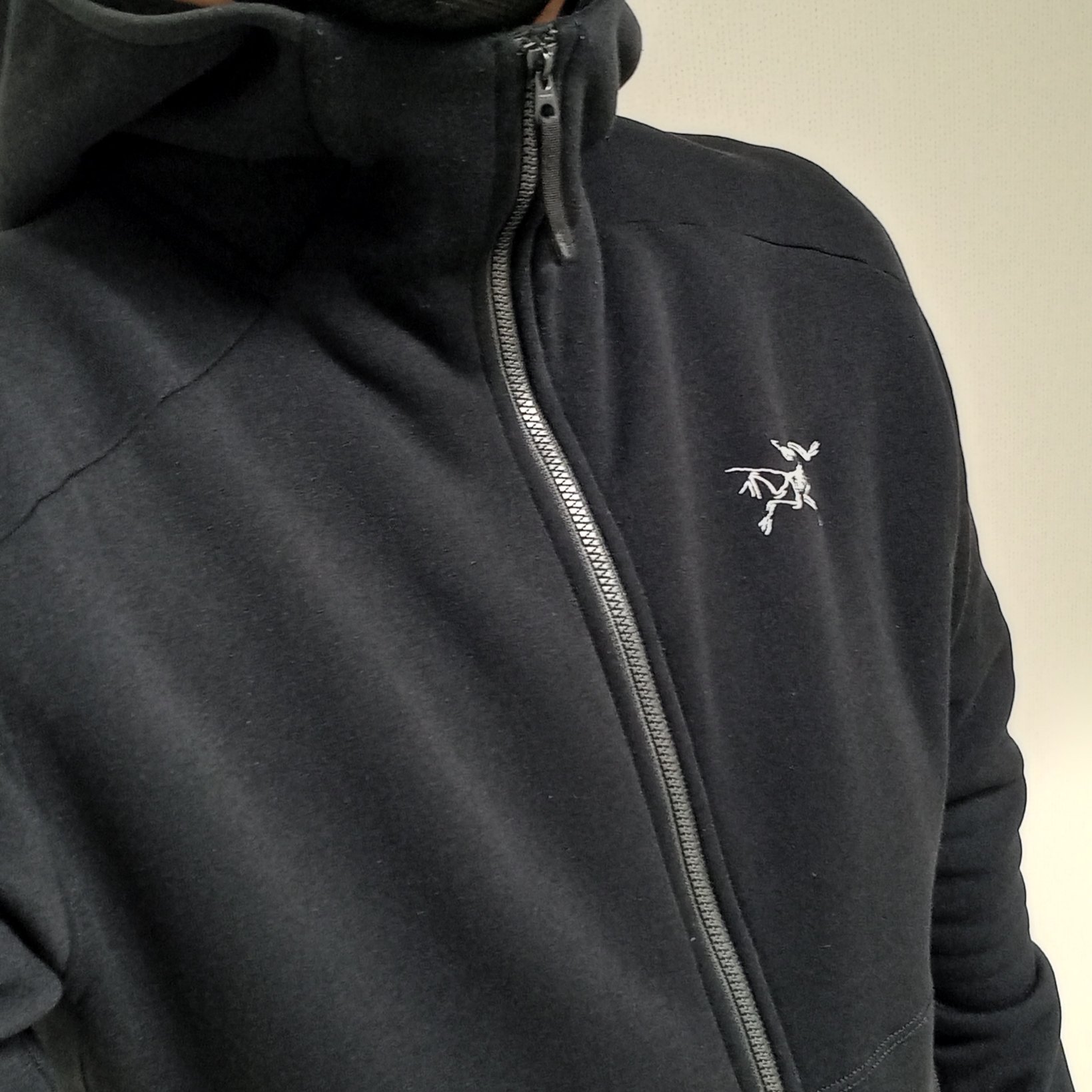 Arc'teryx Kyanite AR Hoody Black 착용 스타일 - 2