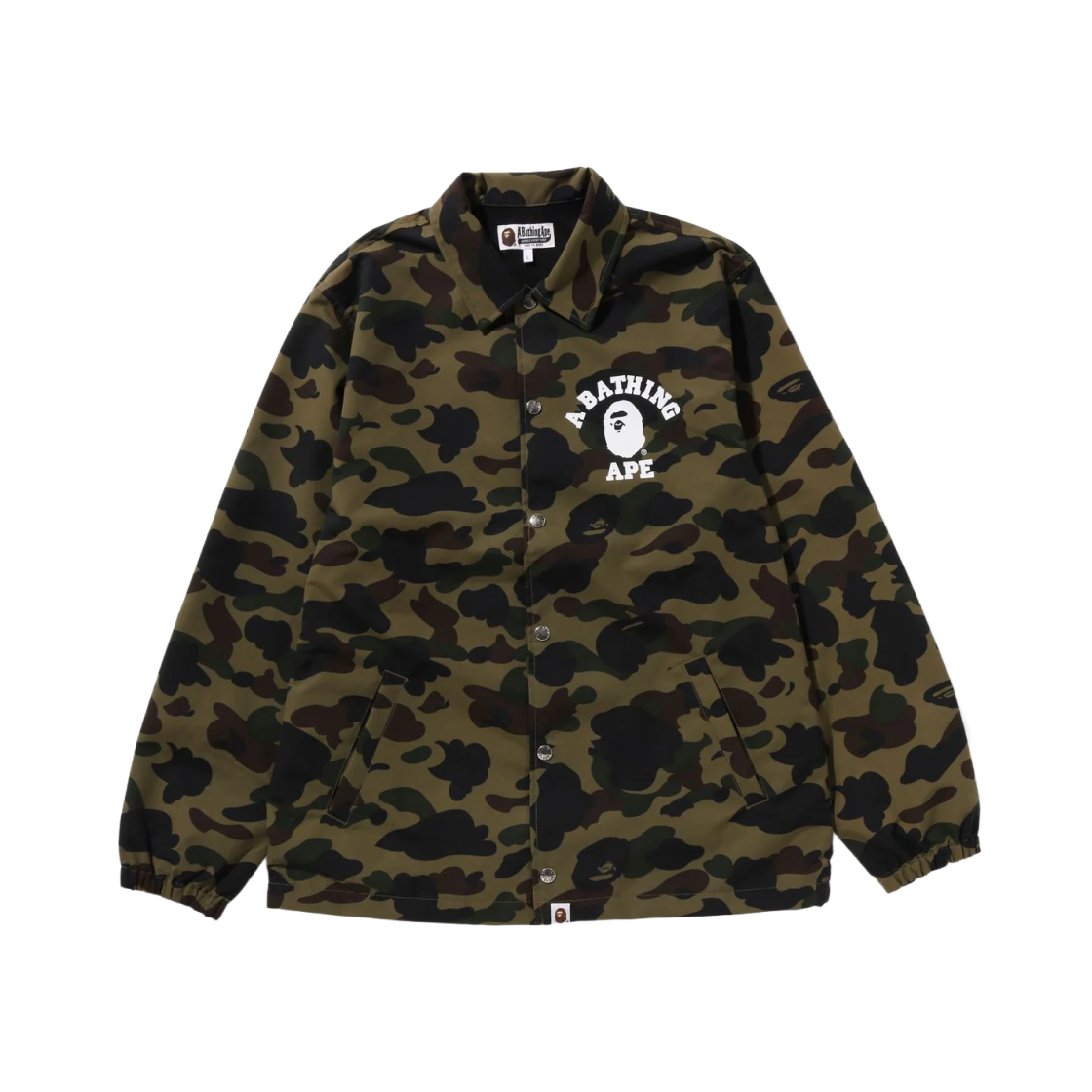 BAPE 1st Camo Coach Jacket Army Green 상세 이미지 1