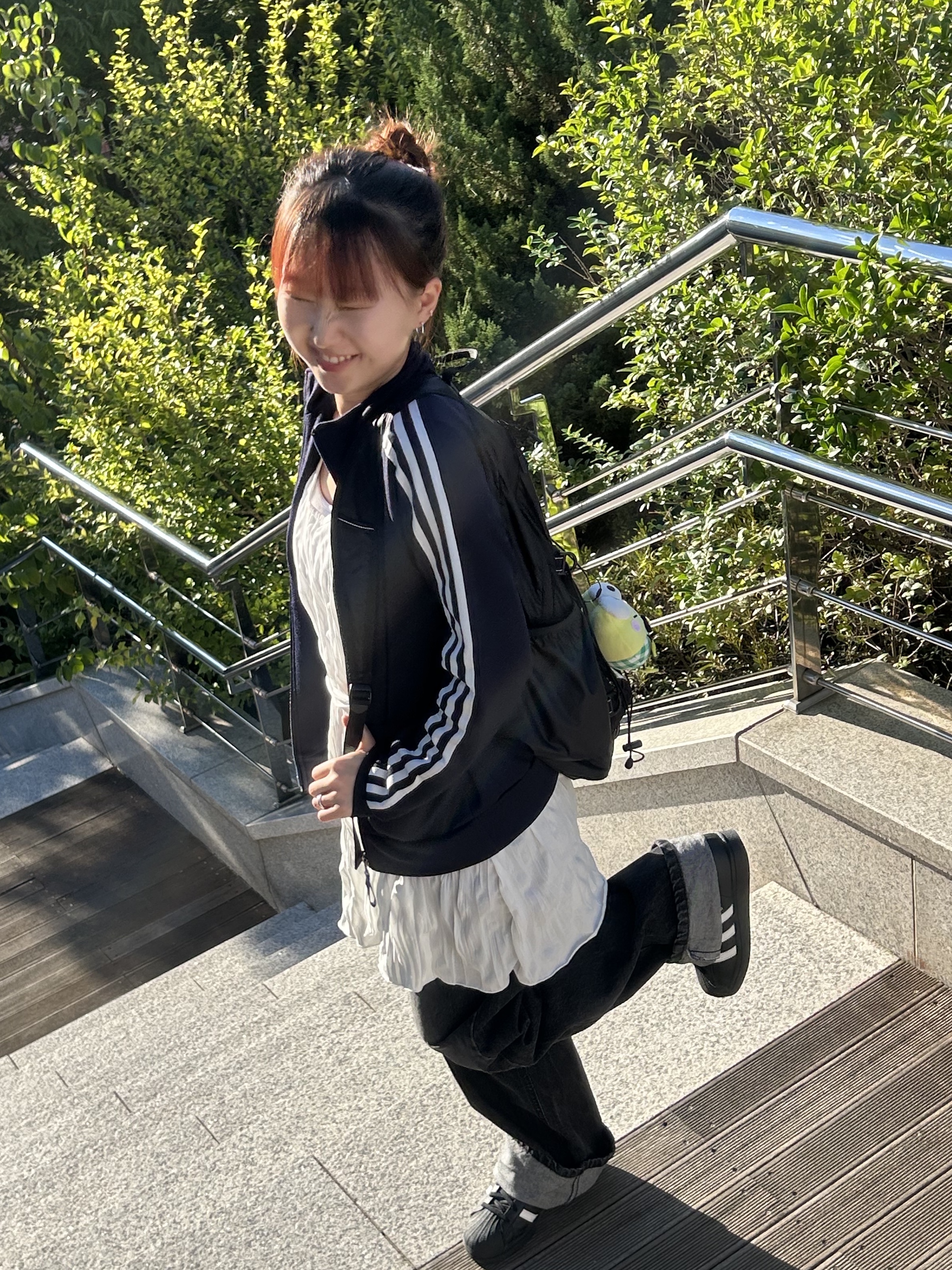 Adidas Superstar Core Black White, Adidas Adicolor Classic Firebird Track Top Night Indigo - KR Sizing 착용 스타일 - 1