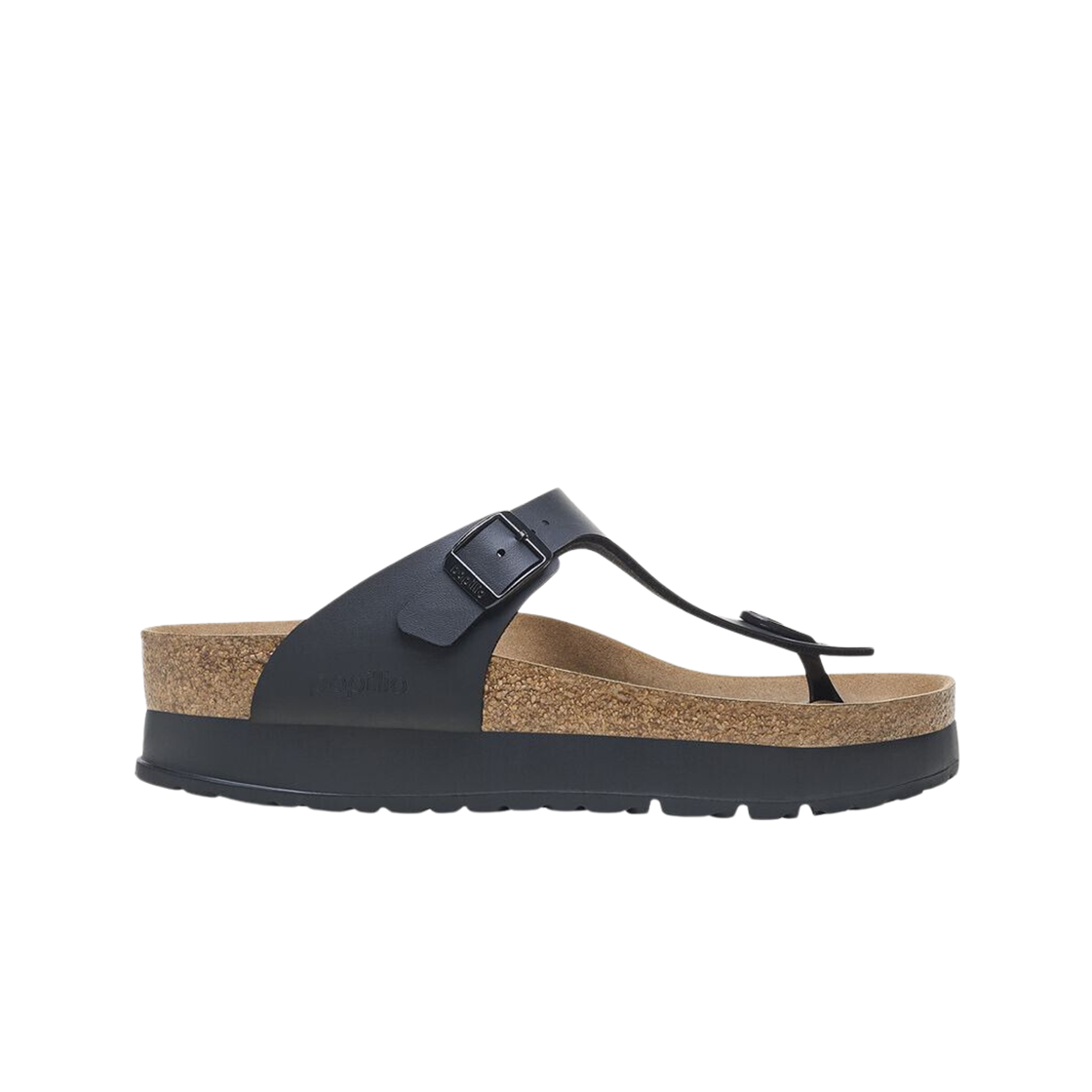 버켄스탁 지제 PAP 플렉스 플랫폼 블랙 - 레귤러(Birkenstock Gizeh PAP Flex Platform Black - Regular)