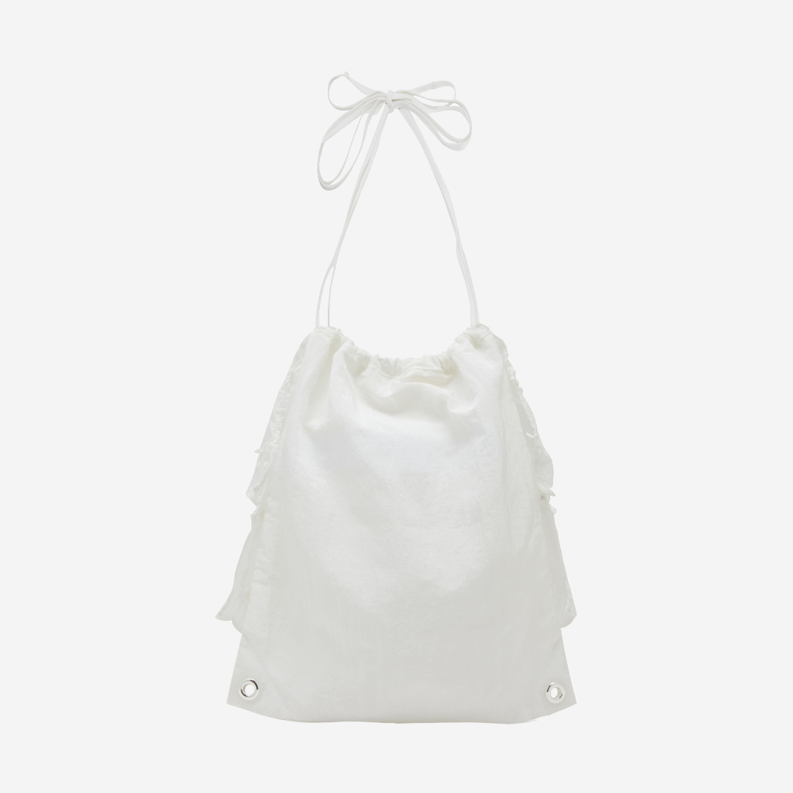 아떼바네사브루노 프릴 플라워 백팩 & 숄더백 화이트(Athe Vanessabruno Prill Flower Backpack And Shoulder Bag White) - 2