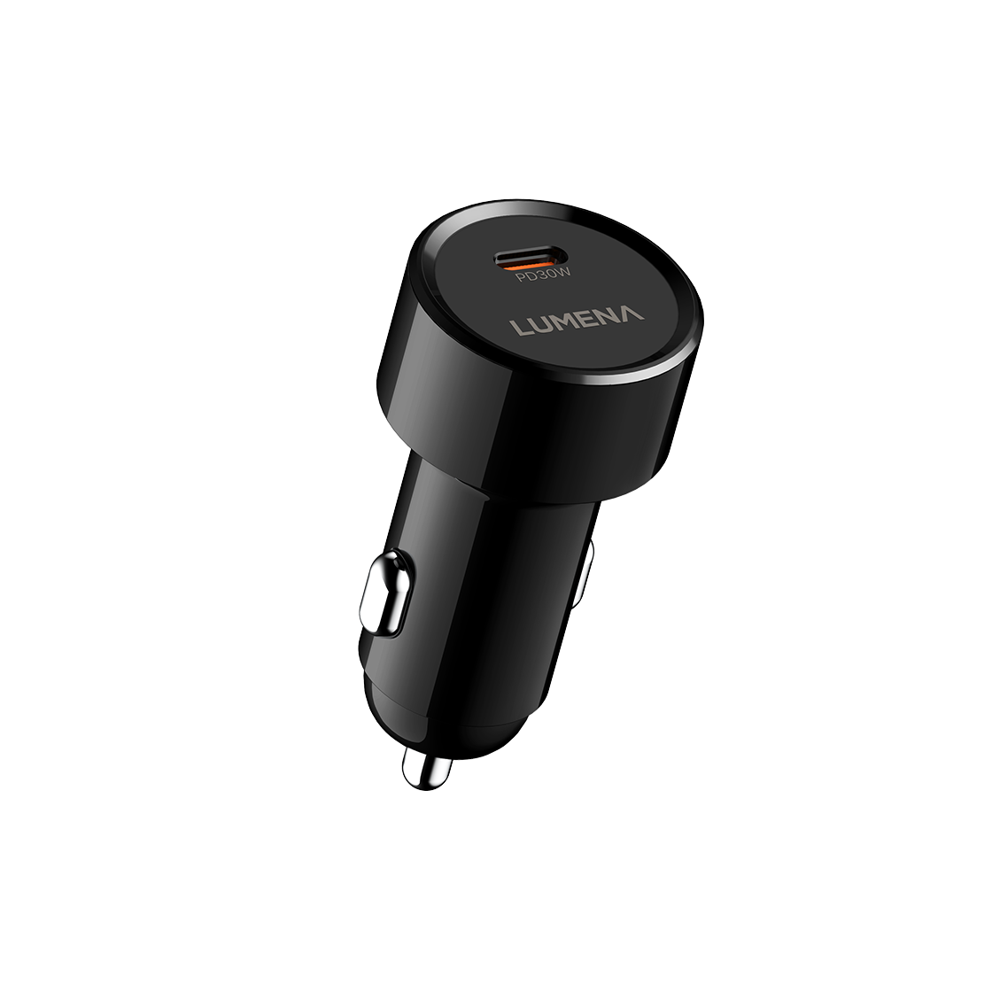 CQ30-BK Lumena CQ30 30W Quick Car Charger Cigarette Lighter Socket Black